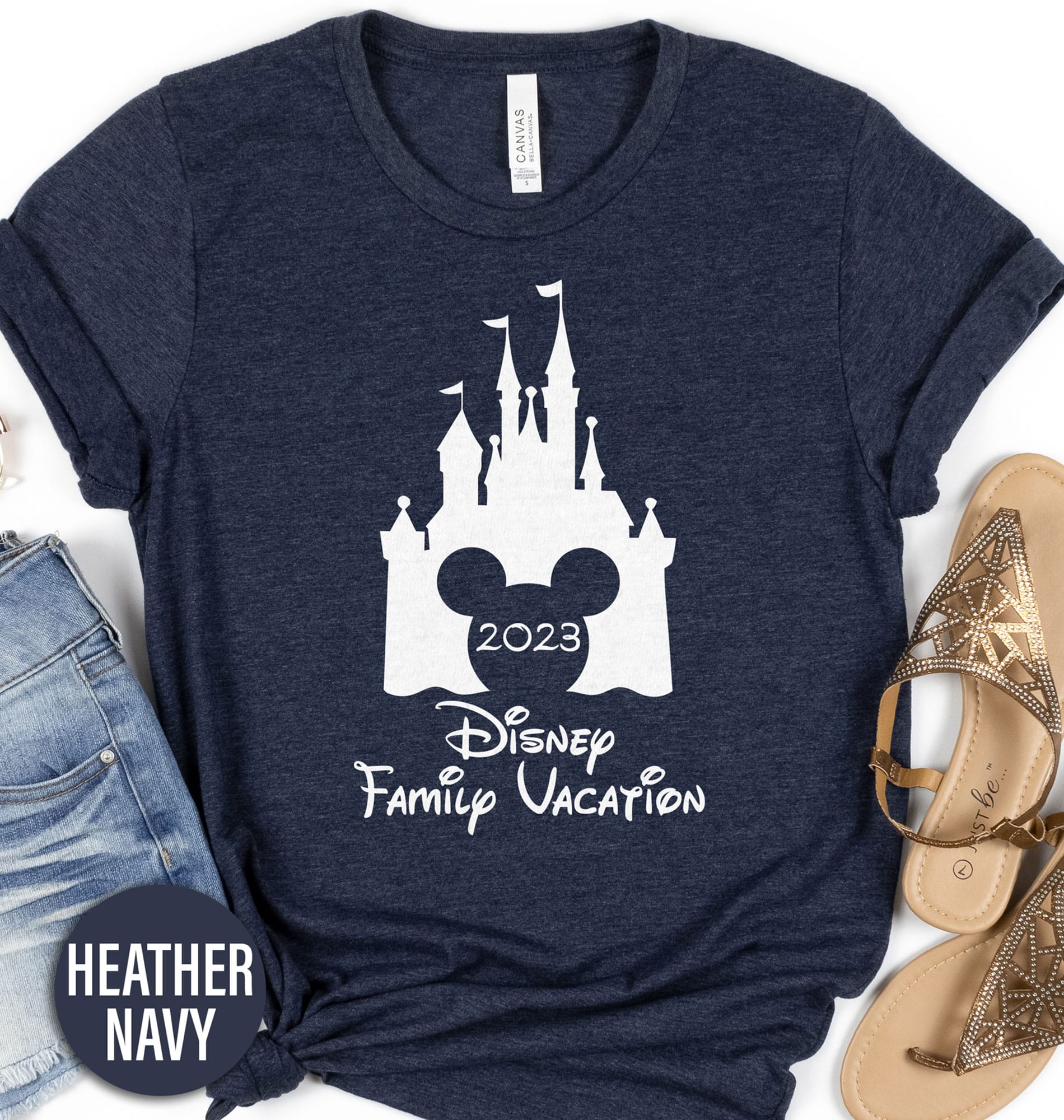 Mickey's Disney Family Vacation Castle Shirt Disney Vacation Shirts Embark on a magical journey with Mickey's Disney Family Vacation Castle Shirt from VacationShirts.com! Perfect for group memories, this custom Disney family top features iconic Mickey Mouse and the enchanting Disney Castle. Personalize for your clan and match in style with our exclusive Disney trip clothing. Make every moment unforgettable!