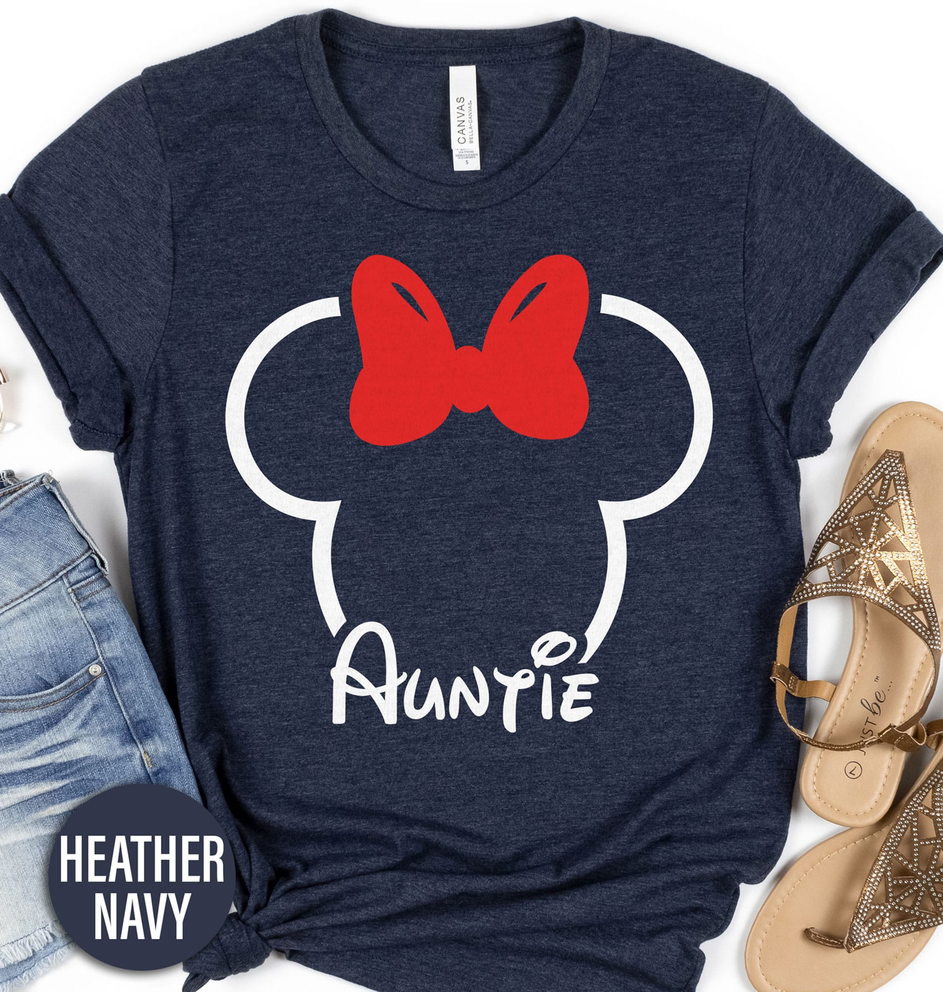 Disney Auntie Shirt Disney Vacation Shirts Embrace the magic with our Disney Auntie Shirt, the perfect addition to your Disney family shirts collection. Personalize this Auntie Disney tee for a unique touch, making it an essential for matching Disney shirts. Ideal for Disney vacations, our custom Disney Auntie tee enhances your Disney theme park experience. Be the standout aunt in your Disney outfit!