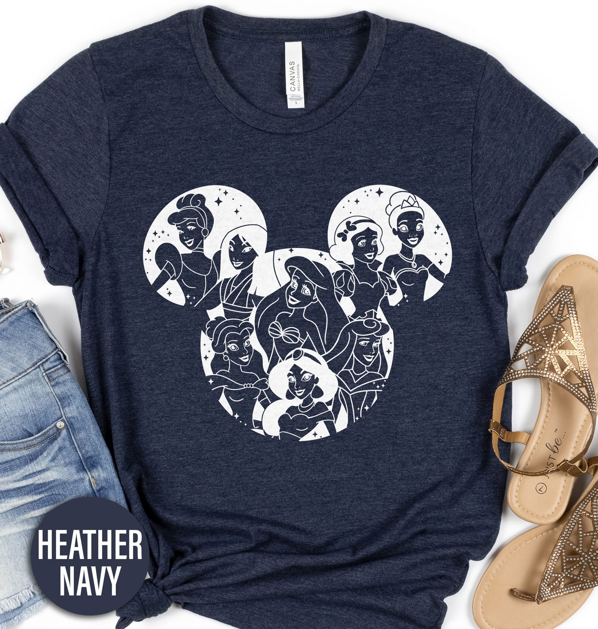 Disney Princess Shirt Disney Vacation Shirts Discover enchantment with our Disney Princess Shirt collection from VacationShirts.com! Featuring beloved icons like Belle, Cinderella, Ariel, and more, these tees are perfect for fans of all ages. Crafted for both kids and women, each piece blends comfort with the magic of Snow White, Jasmine, and Rapunzel. Embrace your inner princess today!