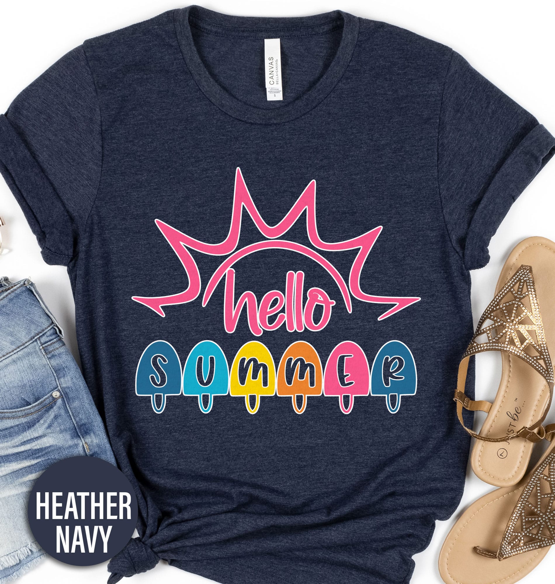 Hello Summer Shirt Beach Vacation The Hello Summer Shirt comes in many different styles and colors.