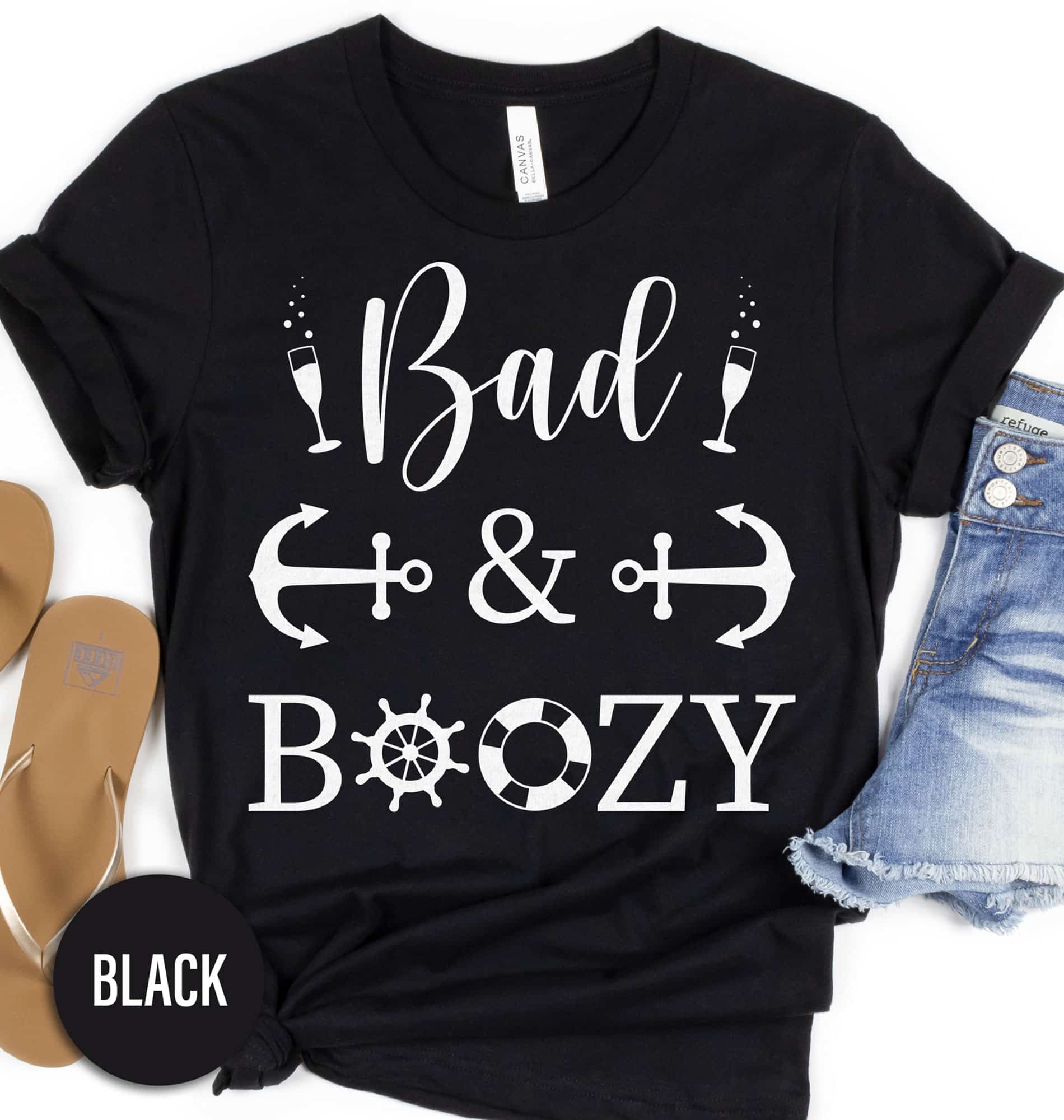 Bad and Boozy Cruise Shirt Cruise Vacation Shirts The Bad and Boozy Cruise Shirt comes in many different styles and colors.