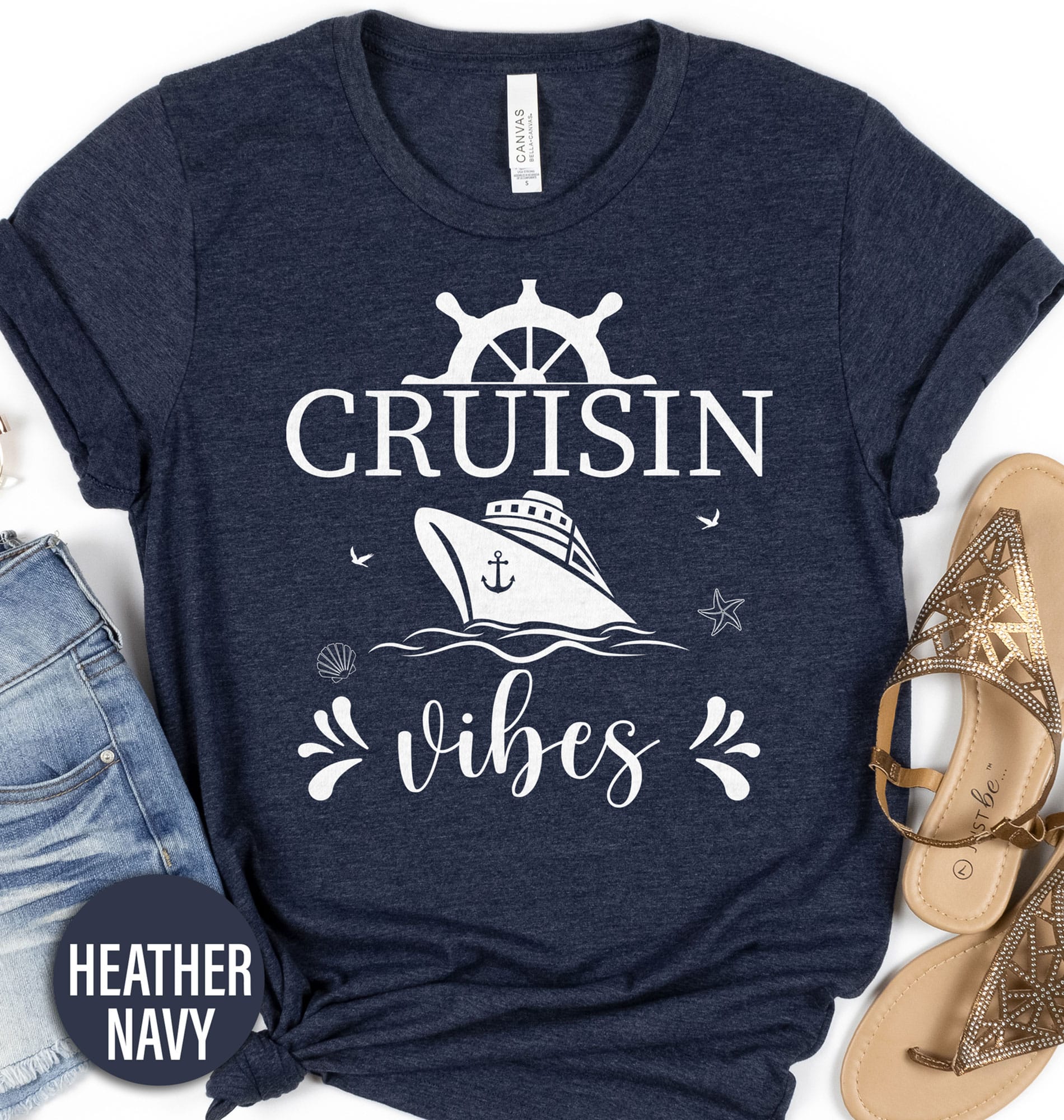 Cruisin Vibes Shirt Cruise Vacation Shirts The Cruisin Vibes Shirt comes in many different styles and colors.