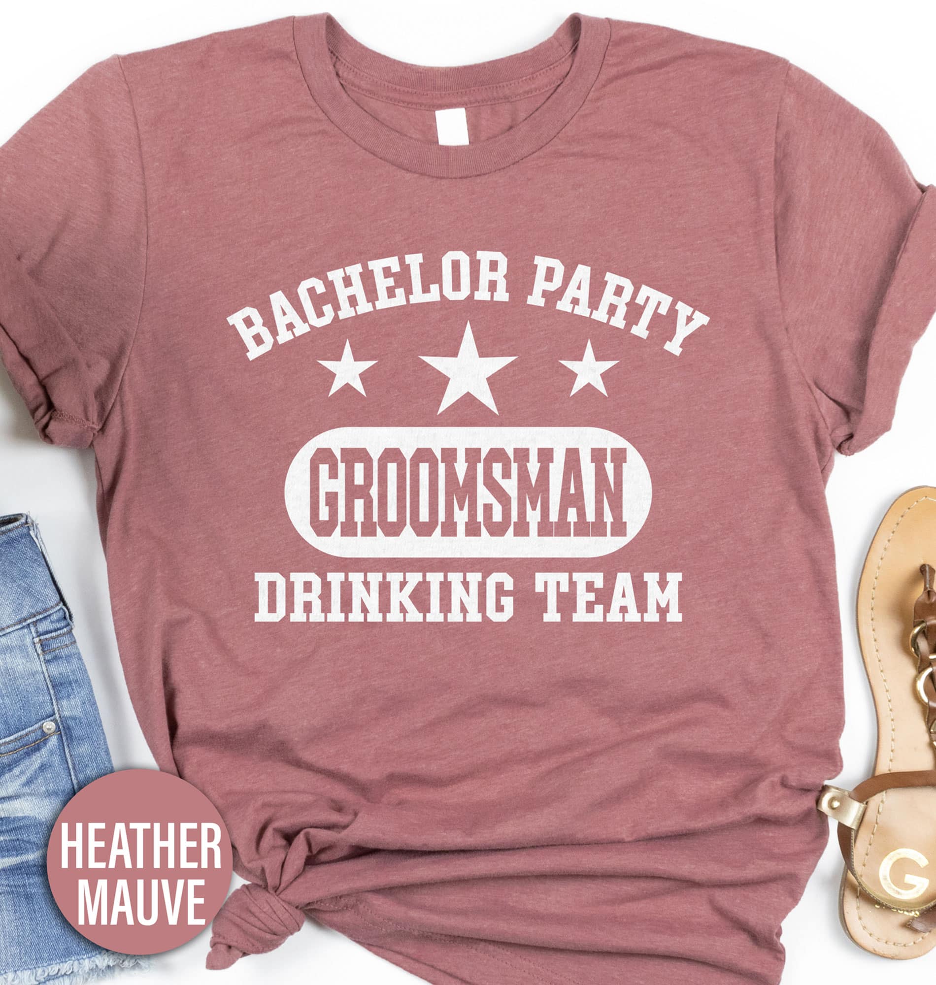 Drinking Team Groomsman Wedding Shirt Wedding Vacation The Drinking Team Groomsman Wedding Shirt comes in many different styles and colors.