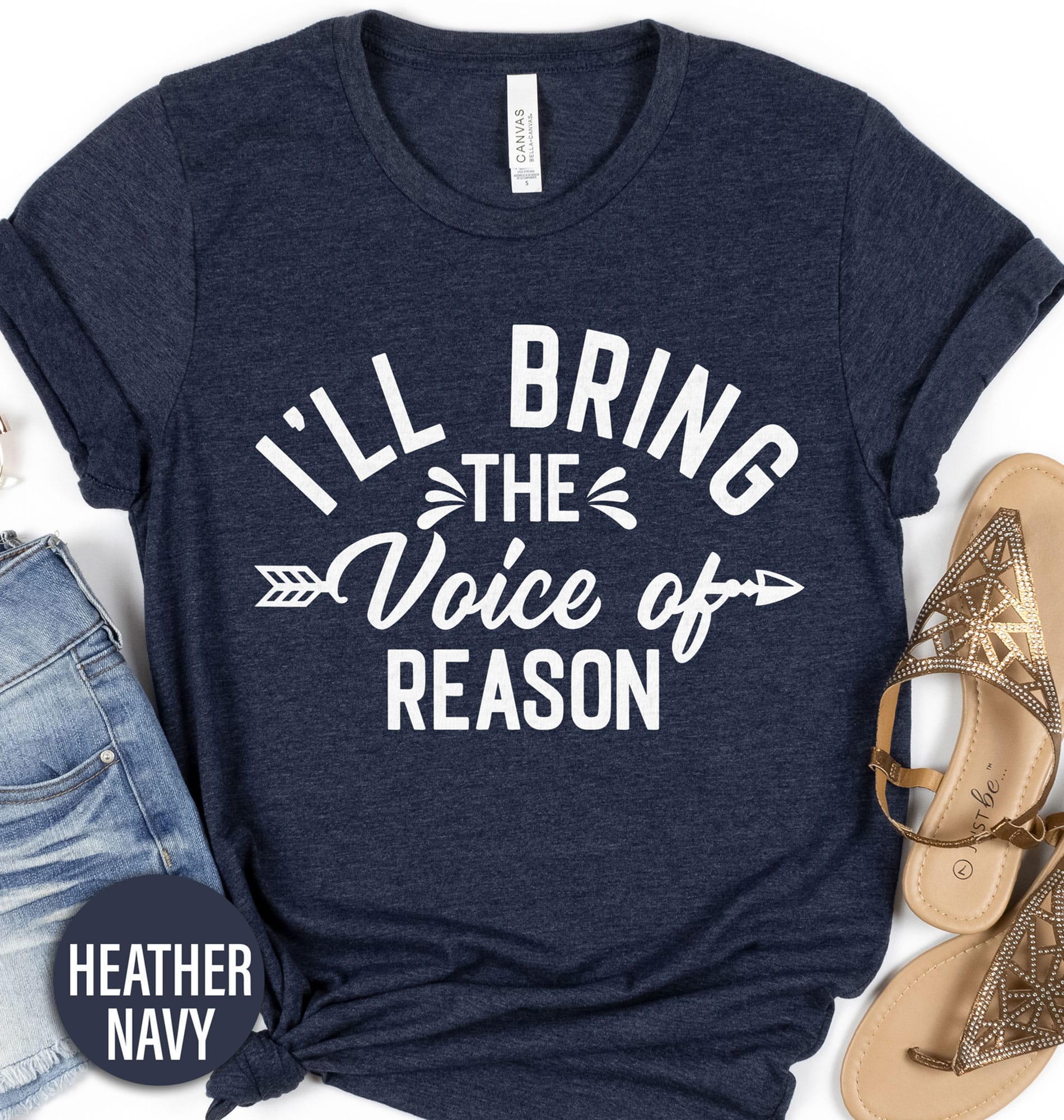 I'll Bring the Voice of Reason Wedding Shirt Wedding Vacation The I'll Bring the Voice of Reason Wedding Shirt comes in many different styles and colors.