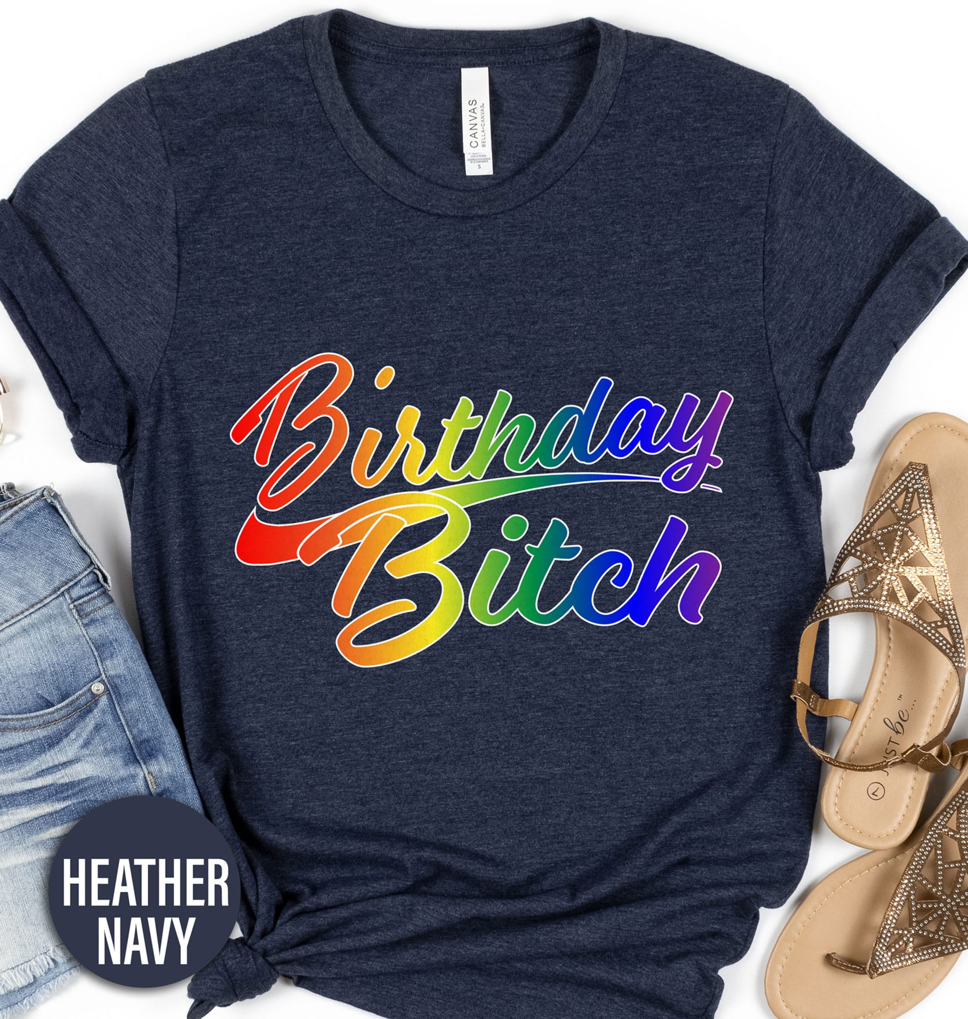 Rainbow Birthday Bitch Shirt Birthday Vacation The Rainbow Birthday Bitch Shirt comes in many different styles and colors.