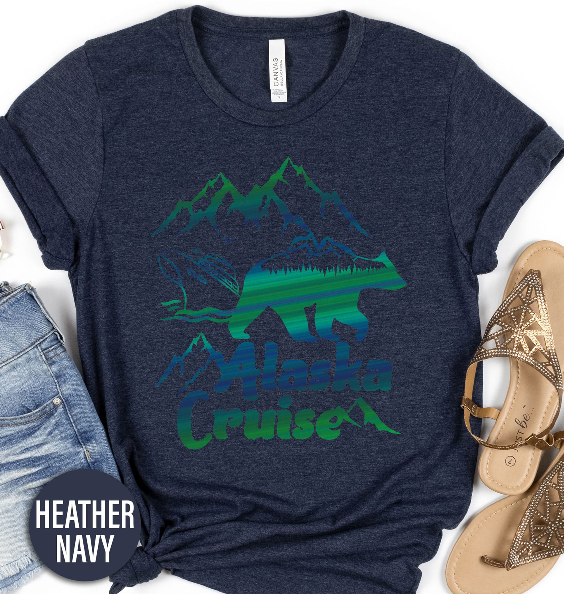 Alaska Cruise Mountains Vacation Tee Alaska Vacation Shirts Explore the Majestic Mountains of Alaska on a Cruise Vacation