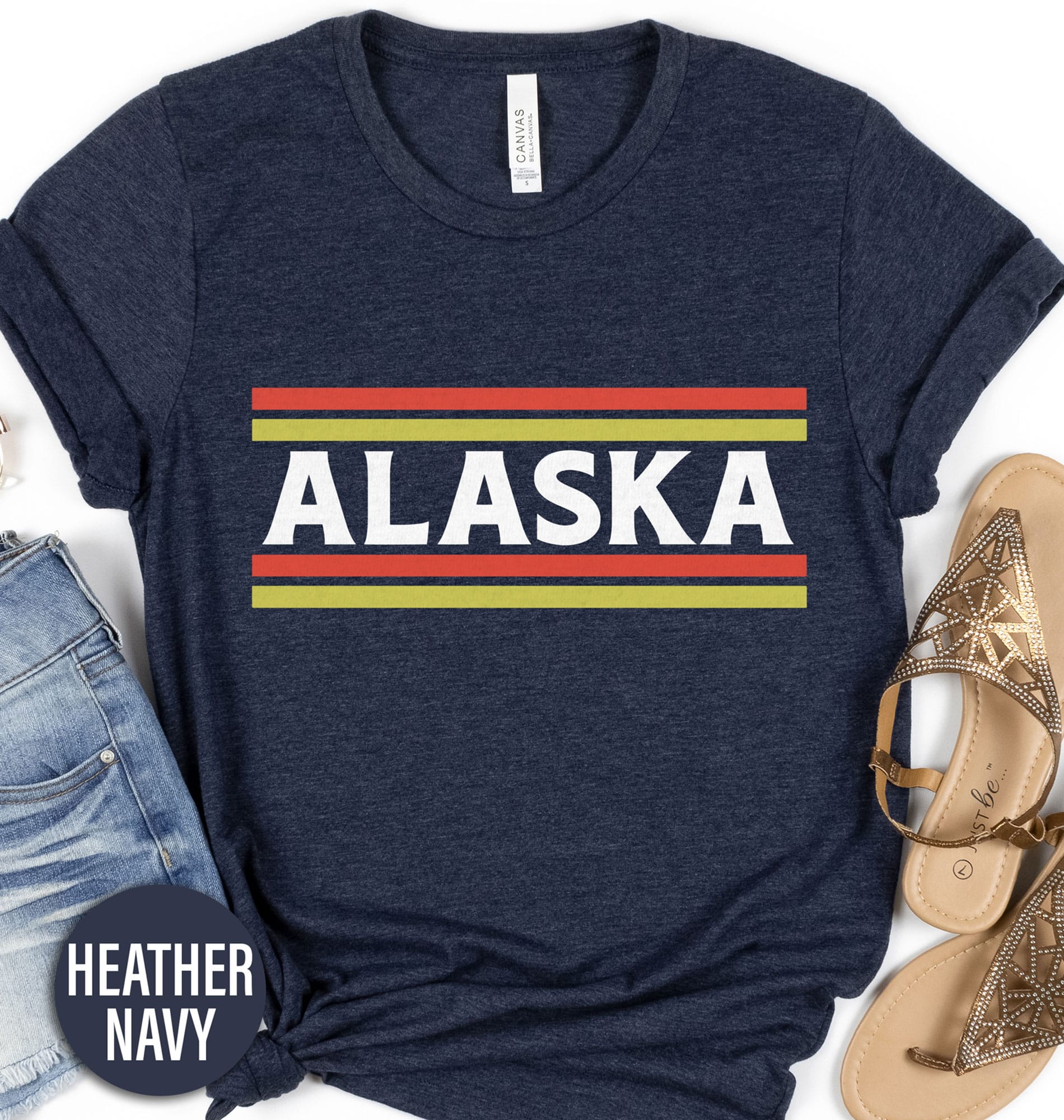 Alaska Retro Font Tee Alaska Vacation Shirts Shop the Best Alaska Retro Font Tee Online - Get Yours Today