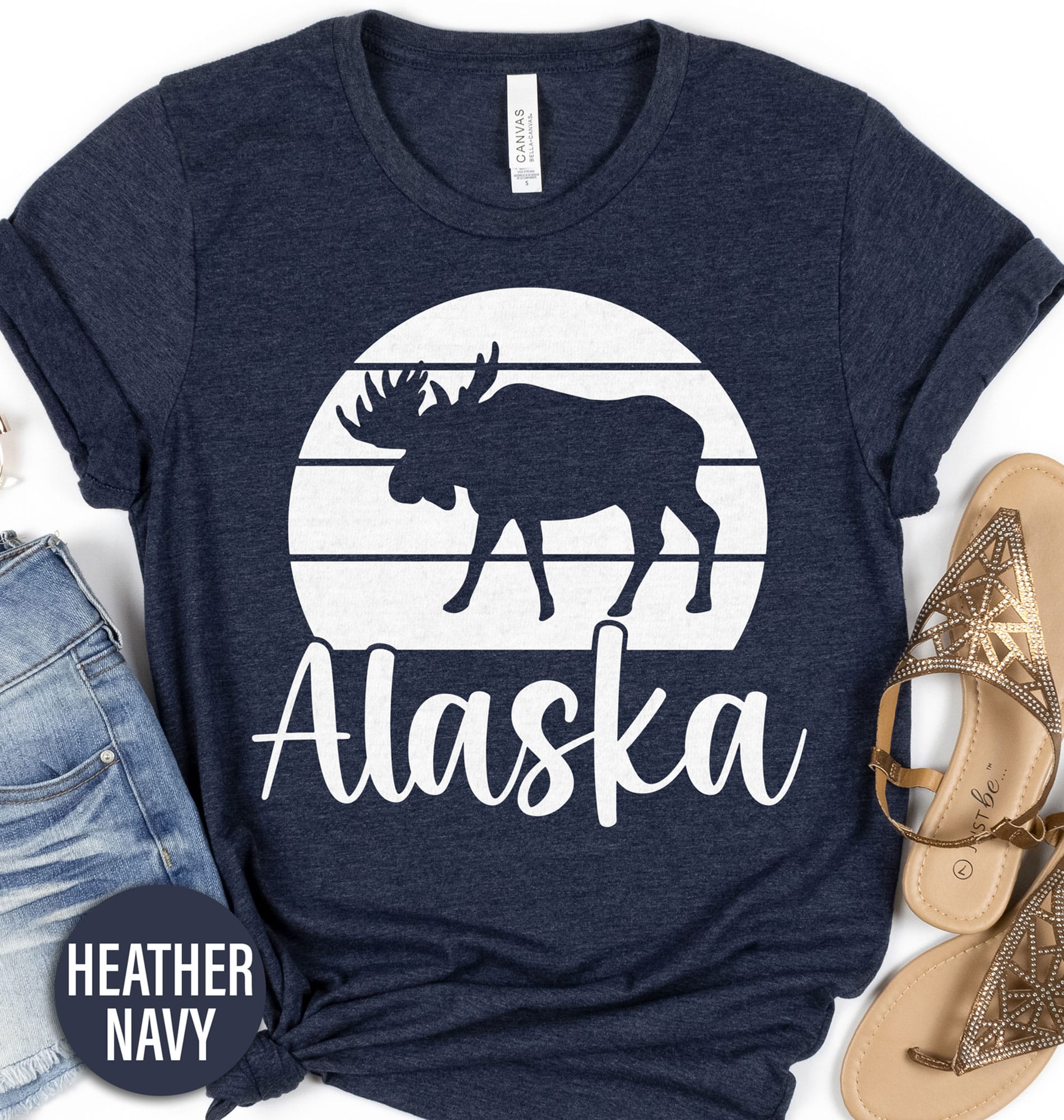 Alaska Calligraphy Moose Tee Alaska Vacation Shirts Shop the Best Alaska Calligraphy Moose Tee Online