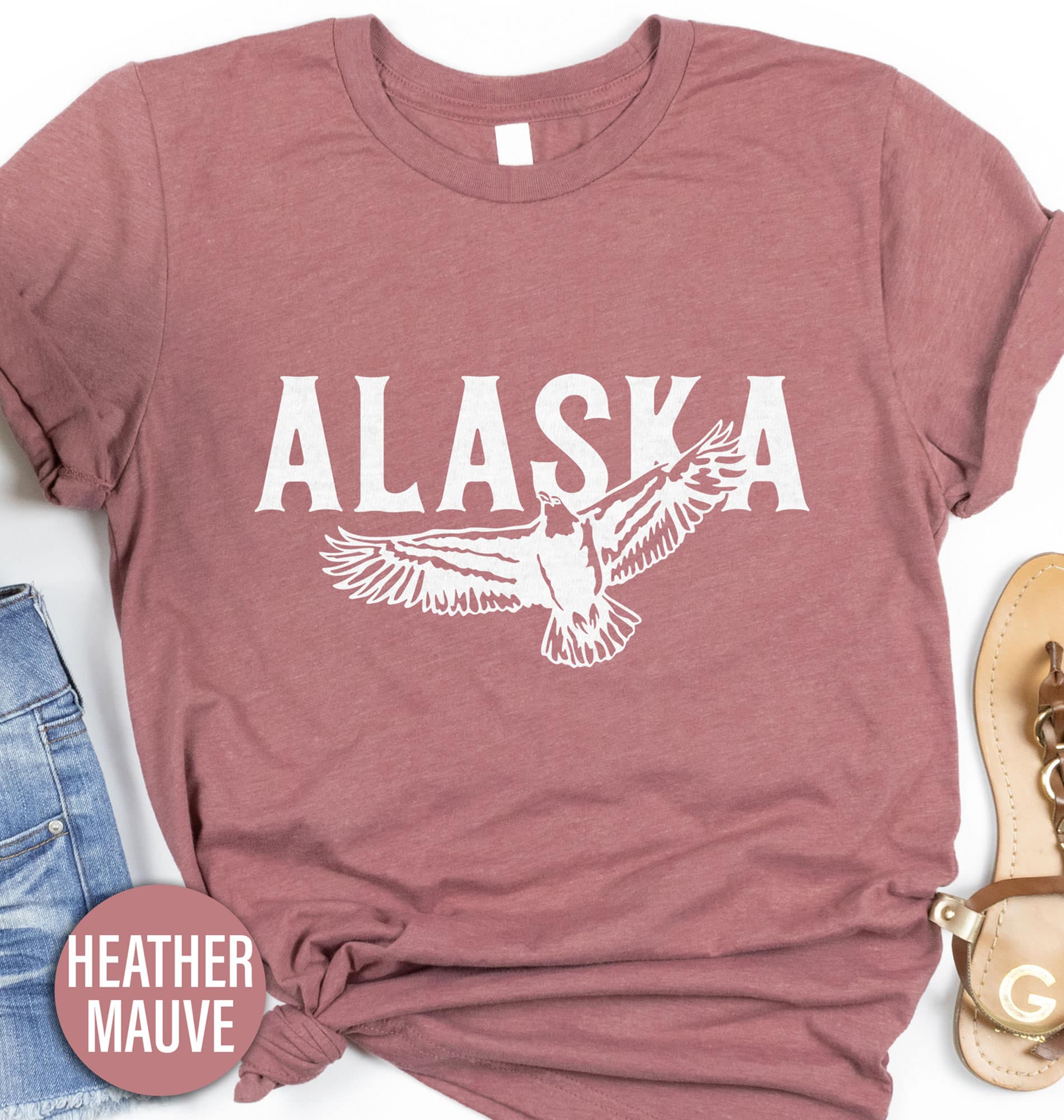 Alaska Falcon Eagle Tee Alaska Vacation Shirts Shop the Best Alaska Falcon Eagle Tee Online - Free Shipping Available