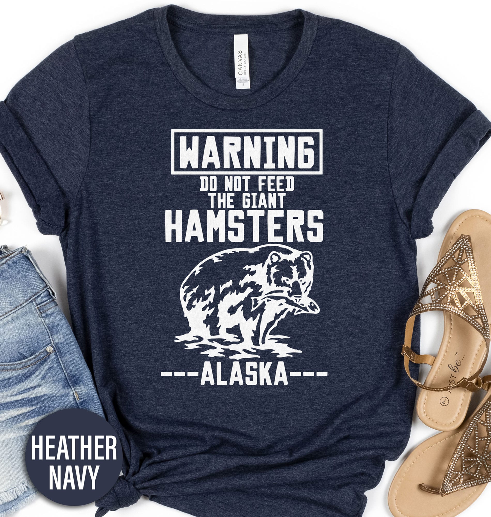 Alaska Bear Do Not Feed Hamster Tee Alaska Vacation Shirts Shop the Adorable Alaska Bear Do Not Feed Hamster Tee