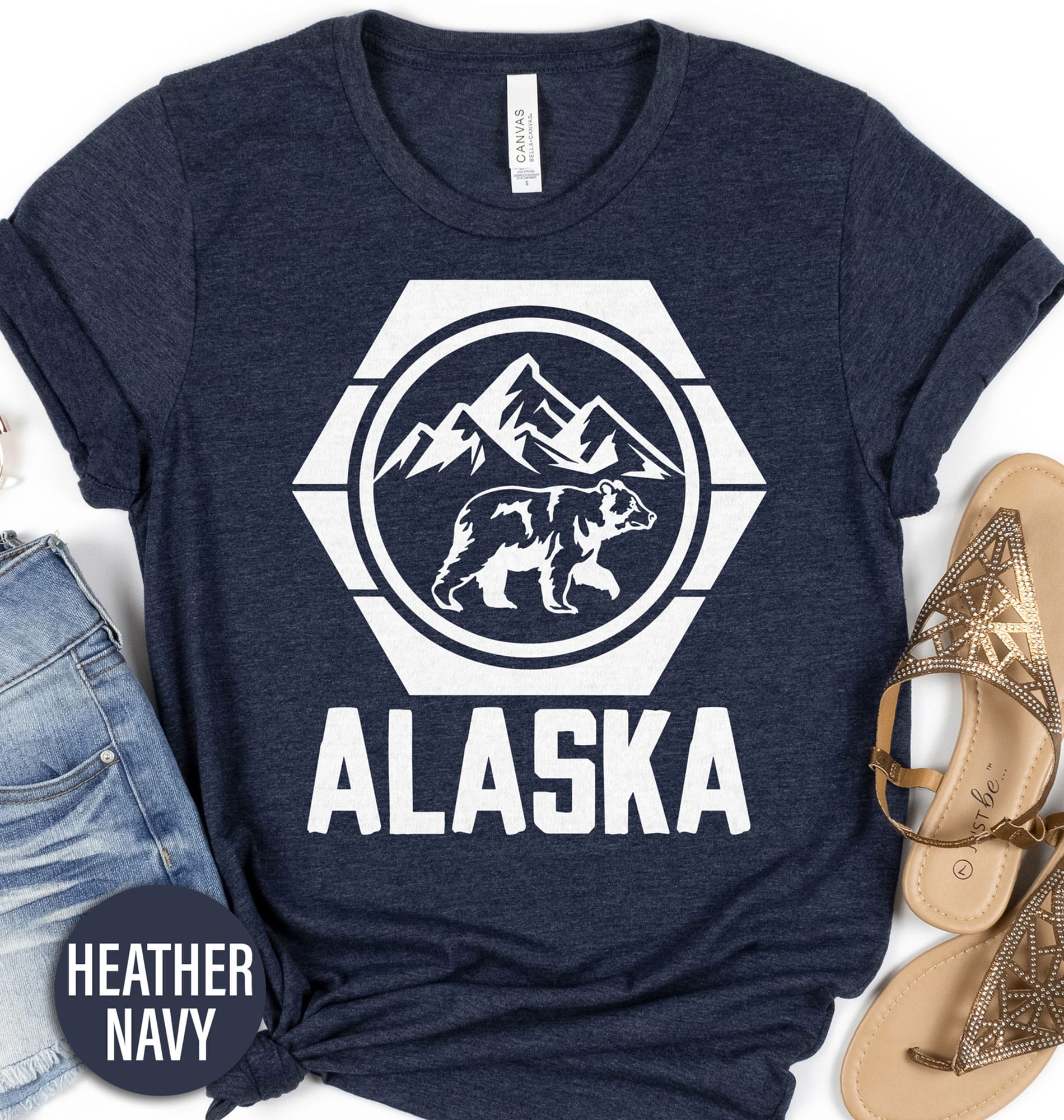 Alaska Bear Nature Scene Tee Alaska Vacation Shirts Shop the Best Alaska Bear Nature Scene Tee Online