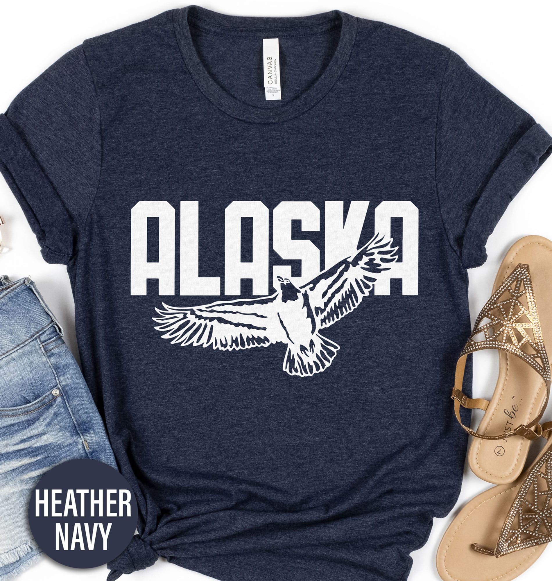 Alaska Bald Eagle Font Tee Alaska Vacation Shirts Shop the Best Alaska Bald Eagle Font Tee Online - Free Shipping Available