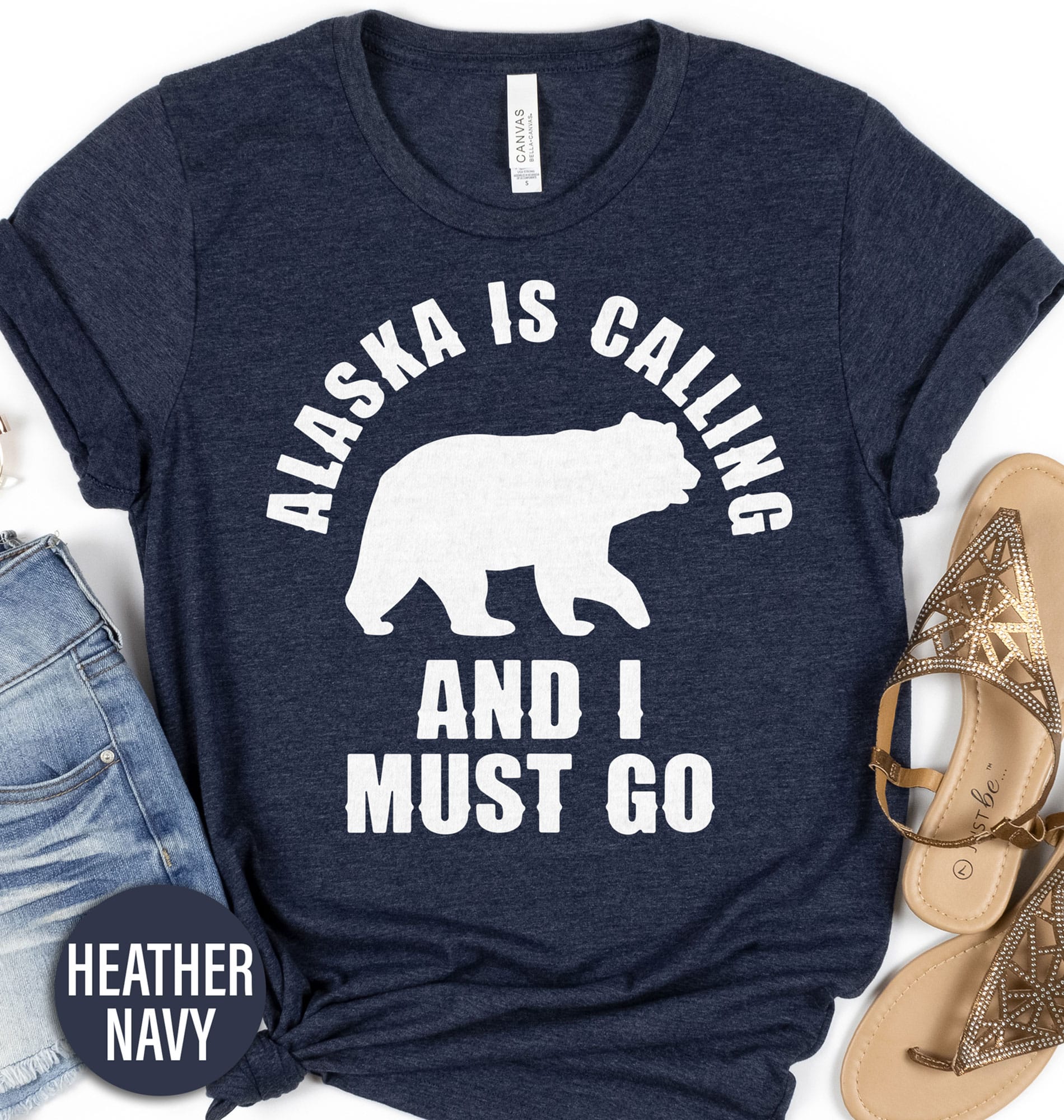 Alaska Is Calling Must Go Bear Tee Alaska Vacation Shirts Shop the Best Alaska Is Calling Must Go Bear Tee - Perfect for Outdoor Enthusiasts