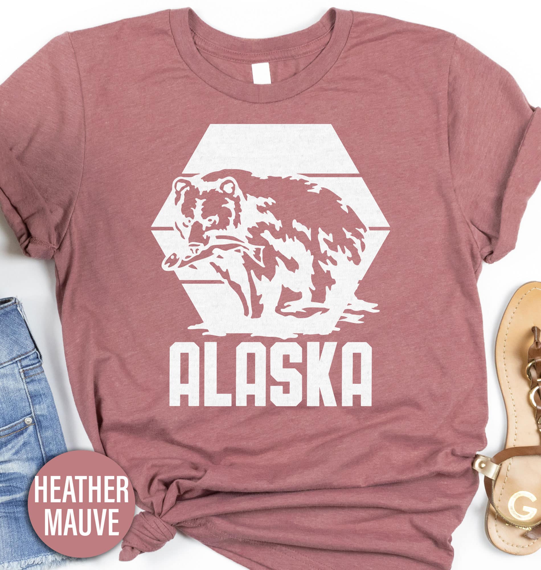 Alaska Bear Fish Nature Tee Alaska Vacation Shirts Shop the Best Alaska Bear Fish Nature Tees Online
