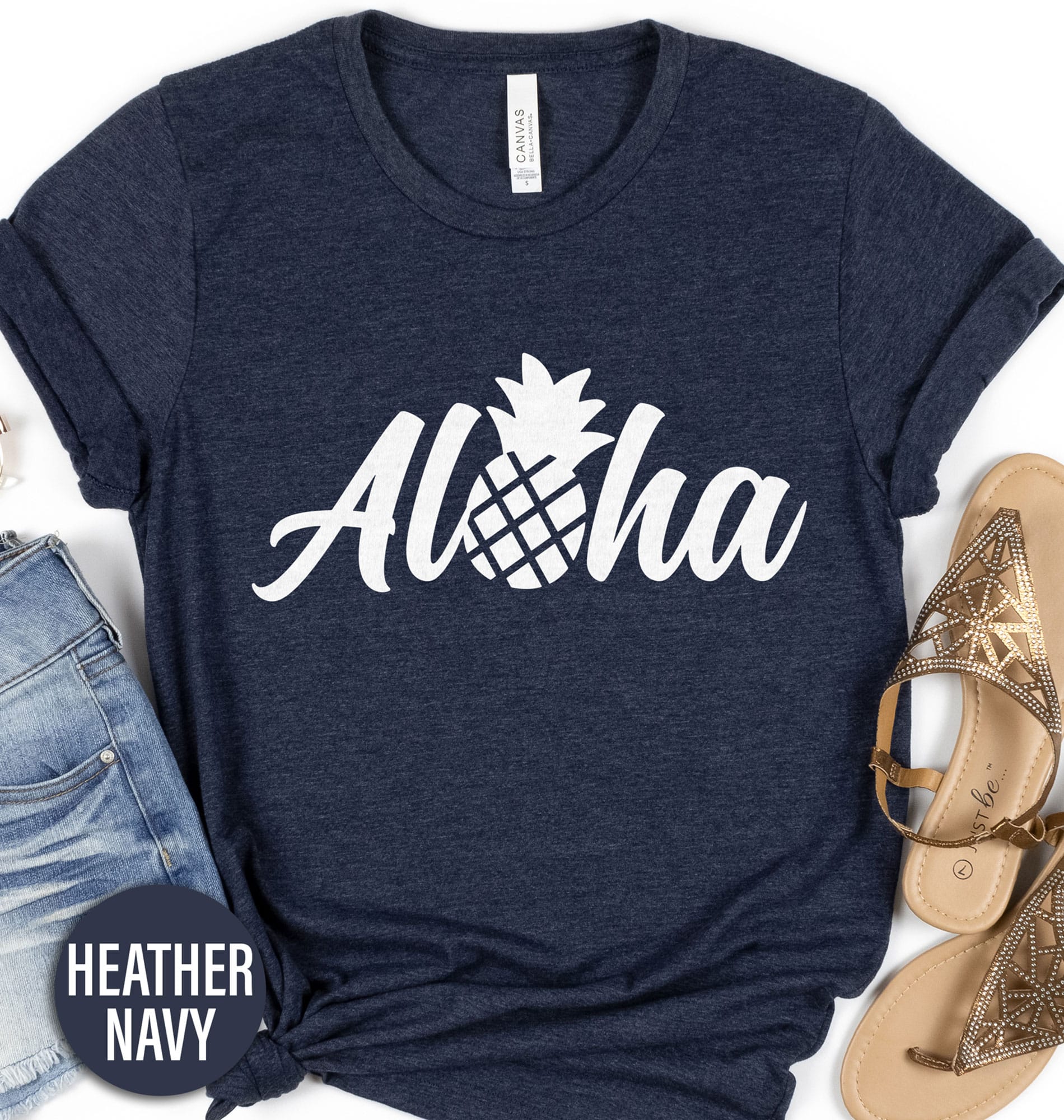 Aloha Pineapple Hawaii Calligraphy Tee Hawaii Vacation Shirts Shop the Aloha Pineapple Hawaii Calligraphy Tee - Perfect for a Tropical Getaway