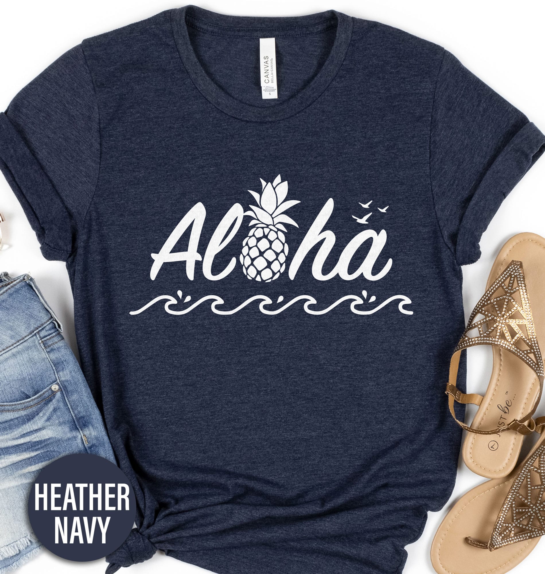 Aloha Waves Hawaii Calligraphy Tee Hawaii Vacation Shirts Shop the Aloha Waves Hawaii Calligraphy Tee - Unique and Stylish Design