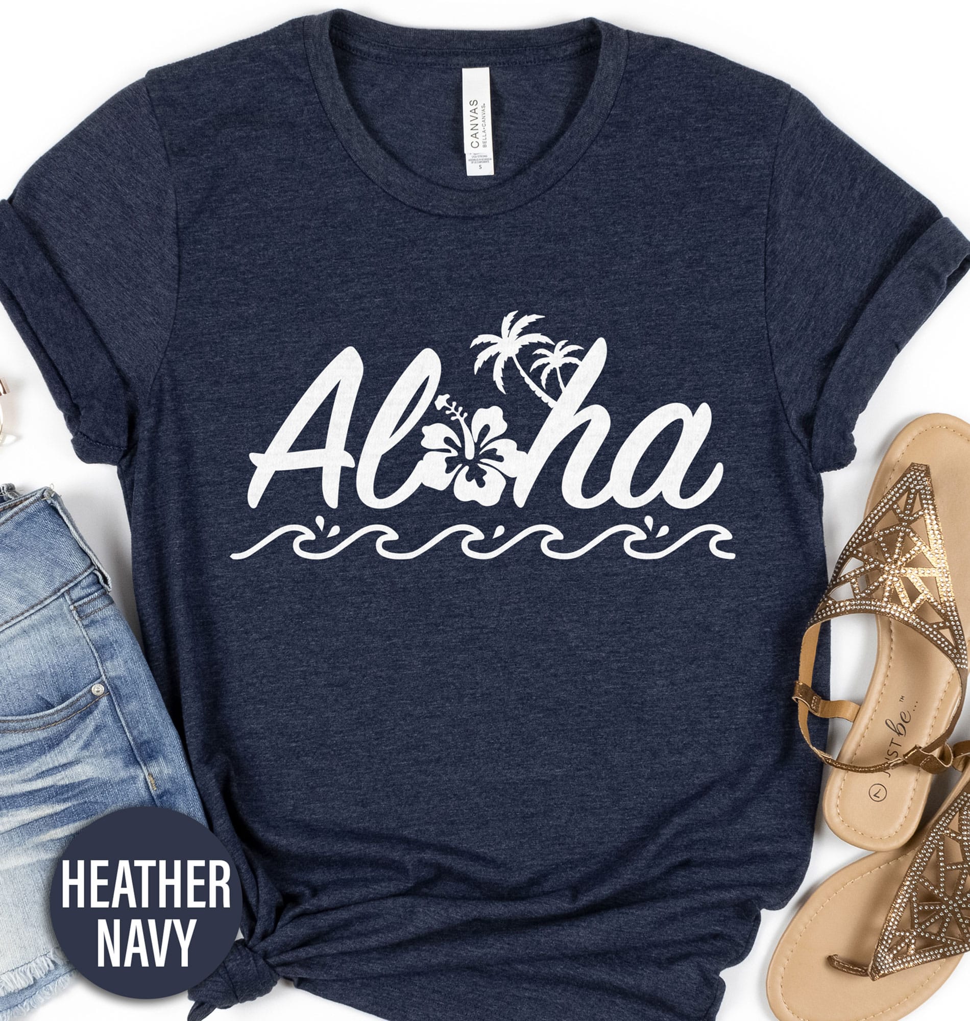 Aloha Hibiscus Waves Hawaii tee Hawaii Vacation Shirts Shop the Best Aloha Hibiscus Waves Hawaii Tee Online