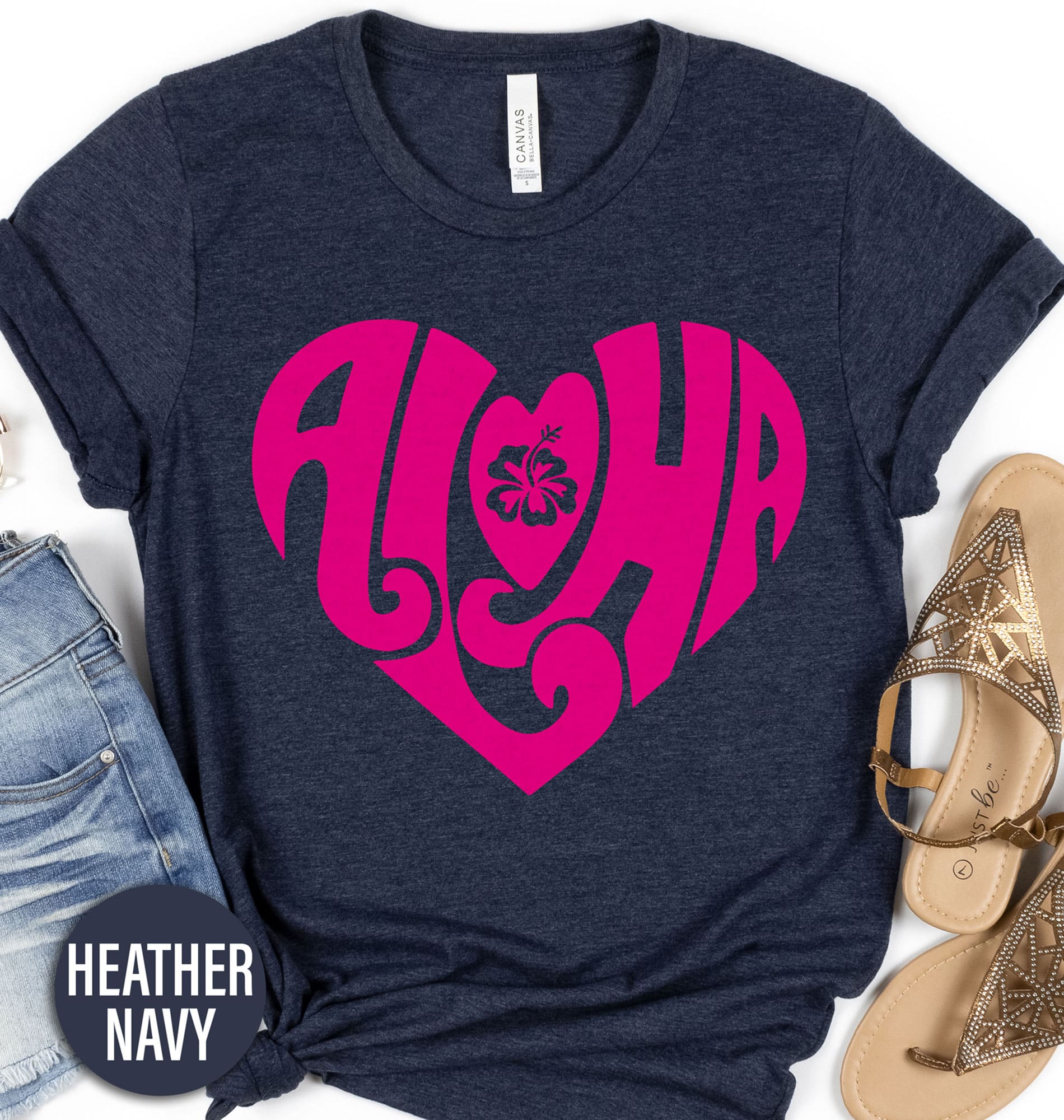 Aloha Heart Flower Hawaii Tee Hawaii Vacation Shirts Shop the Aloha Heart Flower Hawaii Tee - Unique and Stylish Hawaiian Shirt