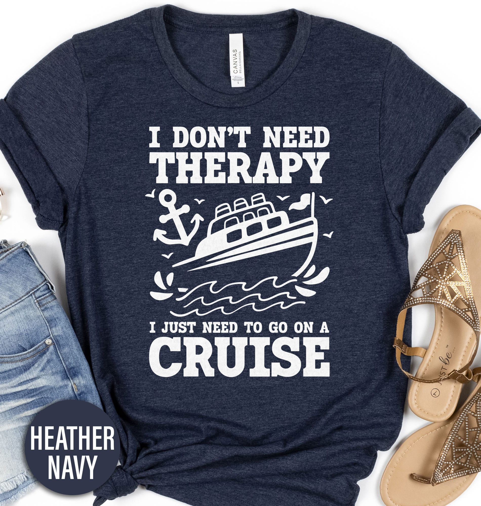 Need A Cruise Not Therapy Tee Cruise Vacation Shirts Shop Need A Cruise Not Therapy Tee - Perfect for Your Next Vacation