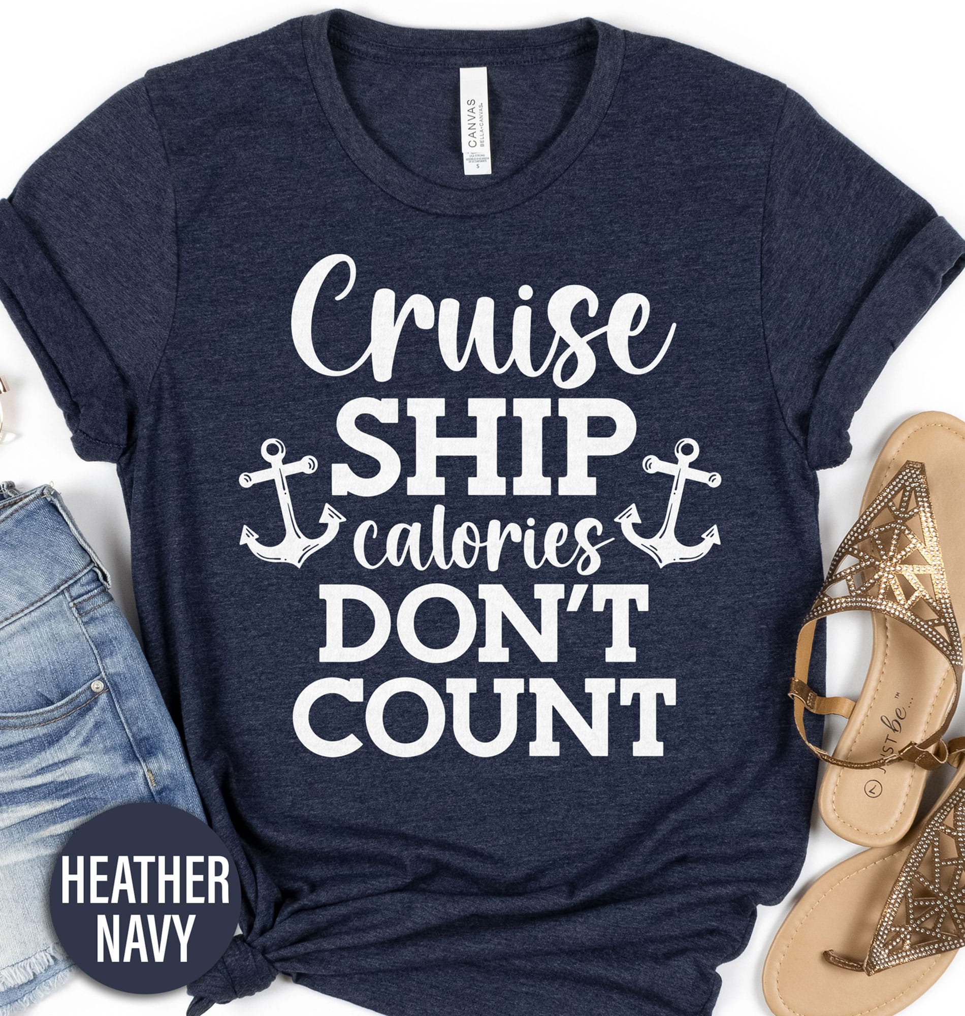 Cruise Calories Dont Count Tee Cruise Vacation Shirts Cruise Calories Don't Count Tee - Shop Now for the Perfect Vacation Attire