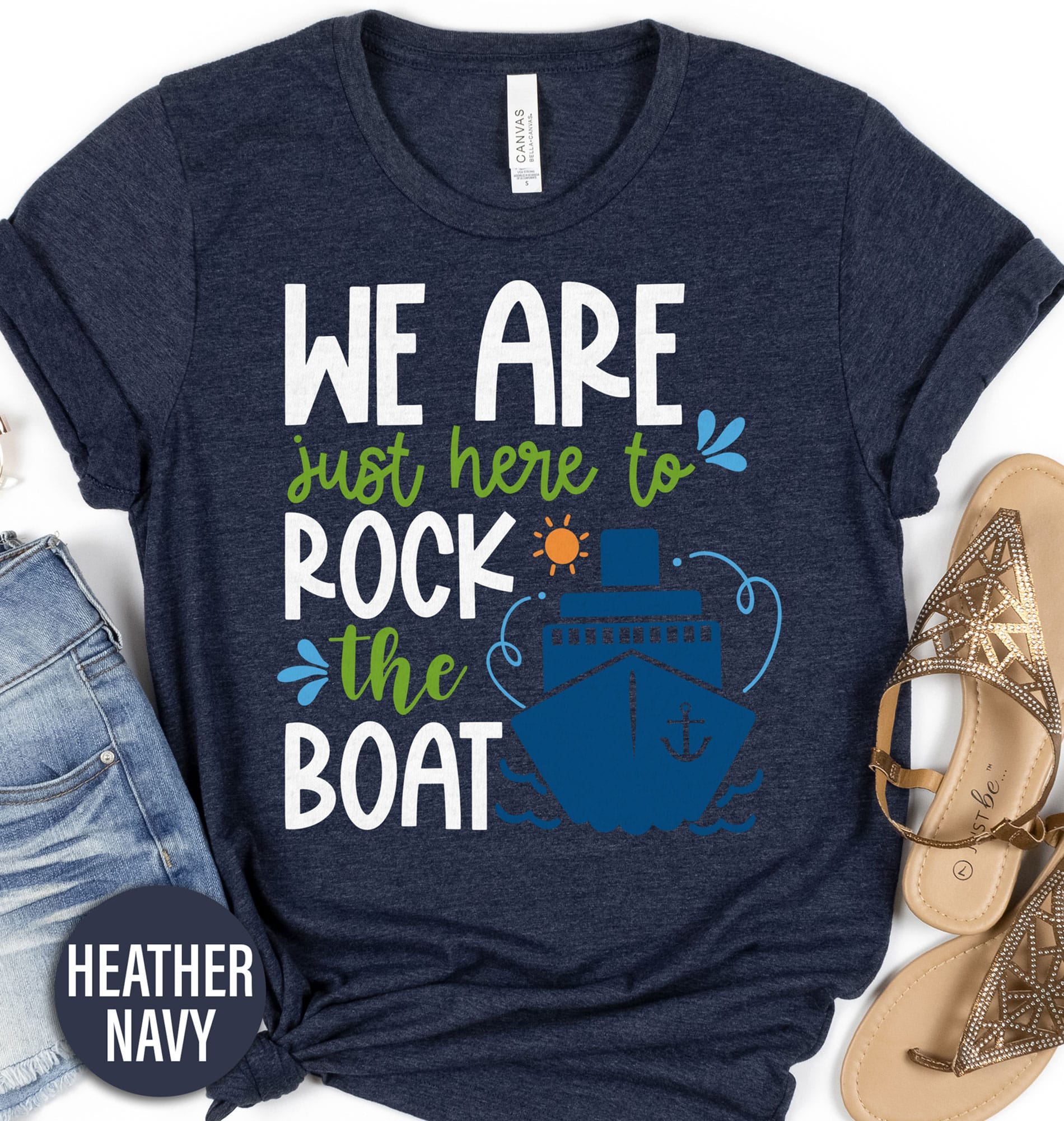 Rock The Boat Cruise Tee Vacation Shirts Rock The Boat Cruise Tee - Shop Now for the Best Deals on Trendy Cruise Wear