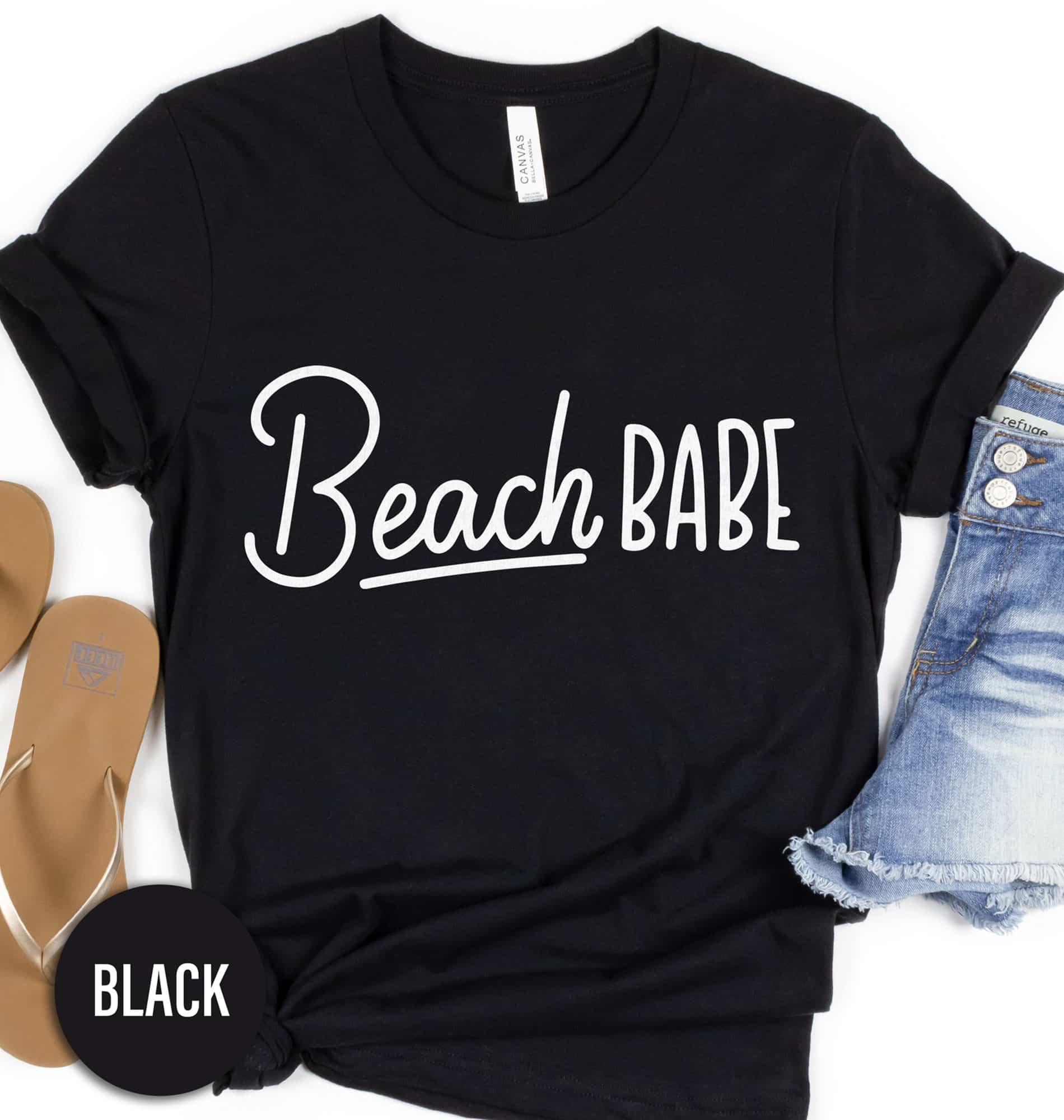 Beach Babe Shirt Black