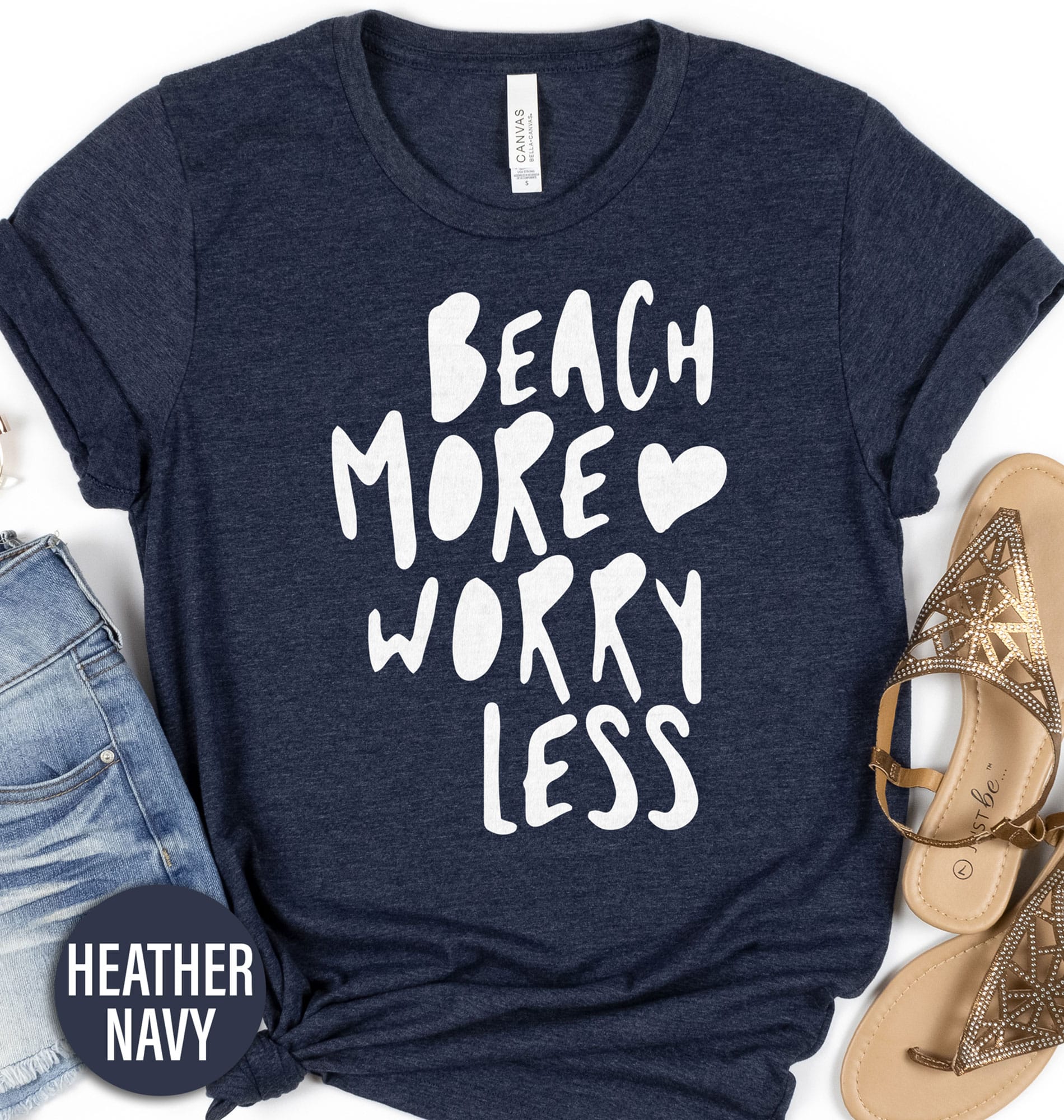 Beach More Worry Less Tee Vacation Shirts Shop the Best Beach More Worry Less Tees Online - Free Shipping Available