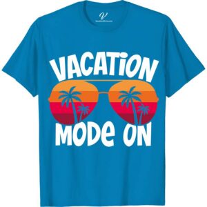 Vacation Mode On Tee Classic Vacation Shirts Embrace your wanderlust with our Vacation Mode On Tee! Perfect for beach holidays or summer adventures, this tropical vacation t-shirt embodies relaxation and travel mode. Crafted for comfort and style, it's your go-to for signaling holiday mode. Get vacation ready and radiate summer vibes with this essential travel apparel!