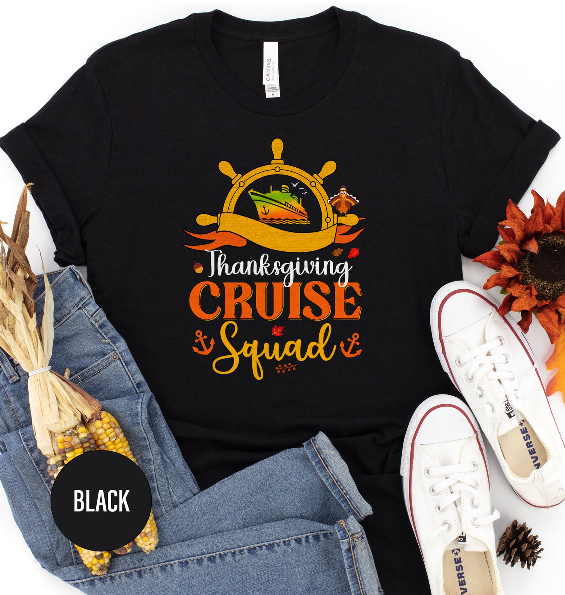 Squad-Ready Thanksgiving Cruise Tee by VacationShirts Join the Thanksgiving Cruise Squad with this casual tee