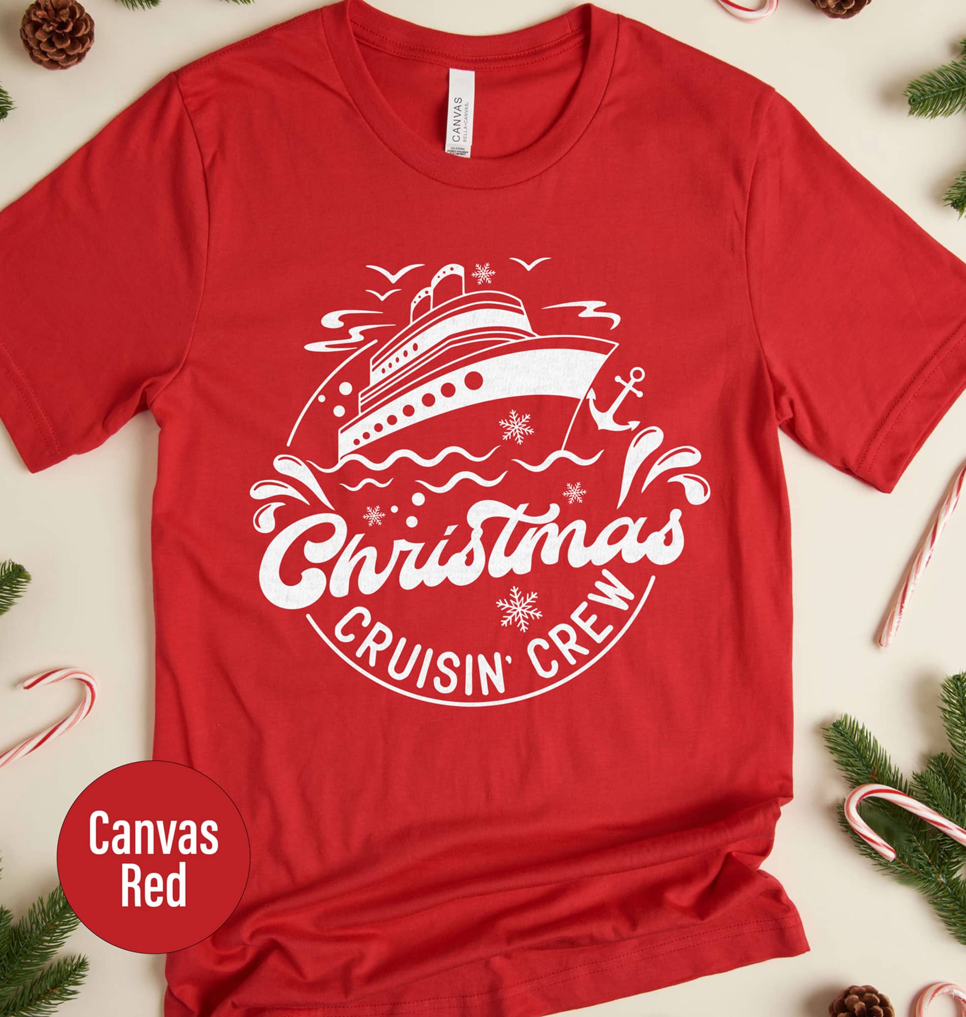 Christmas Cruisin' Crew Festive Tee from VacationShirts Get festive with our Christmas Cruisin Crew T-Shirt