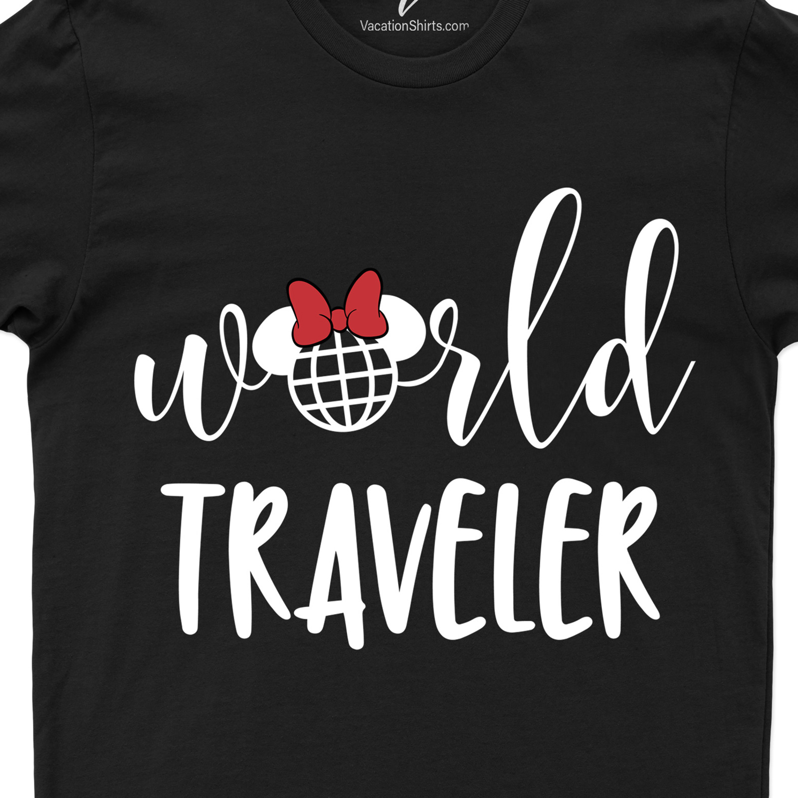 Minnie's World Traveler Shirt Disney Vacation Shirts Discover the globe with Minnie's World Traveler Shirt from VacationShirts.com. Perfect for globetrotters, this travel-themed apparel embodies adventure, featuring iconic landmarks. It's more than a t-shirt; it's a testament to wanderlust, international journeys, and cultural explorations. Embrace your inner explorer with this must-have piece in your vacation wardrobe.