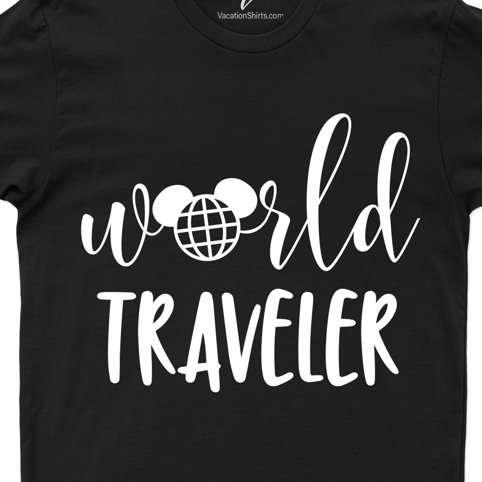 Mickey's World Traveler Shirt Disney Vacation Shirts Embark on magical adventures with Mickey's World Traveler Shirt from VacationShirts.com! Perfect for Disney vacations, this custom Mickey travel top features personalized designs, making it a unique souvenir. Ideal for family trips, match in style with our Disney theme park outfits. Capture the spirit of exploration in this Mickey adventure clothing!