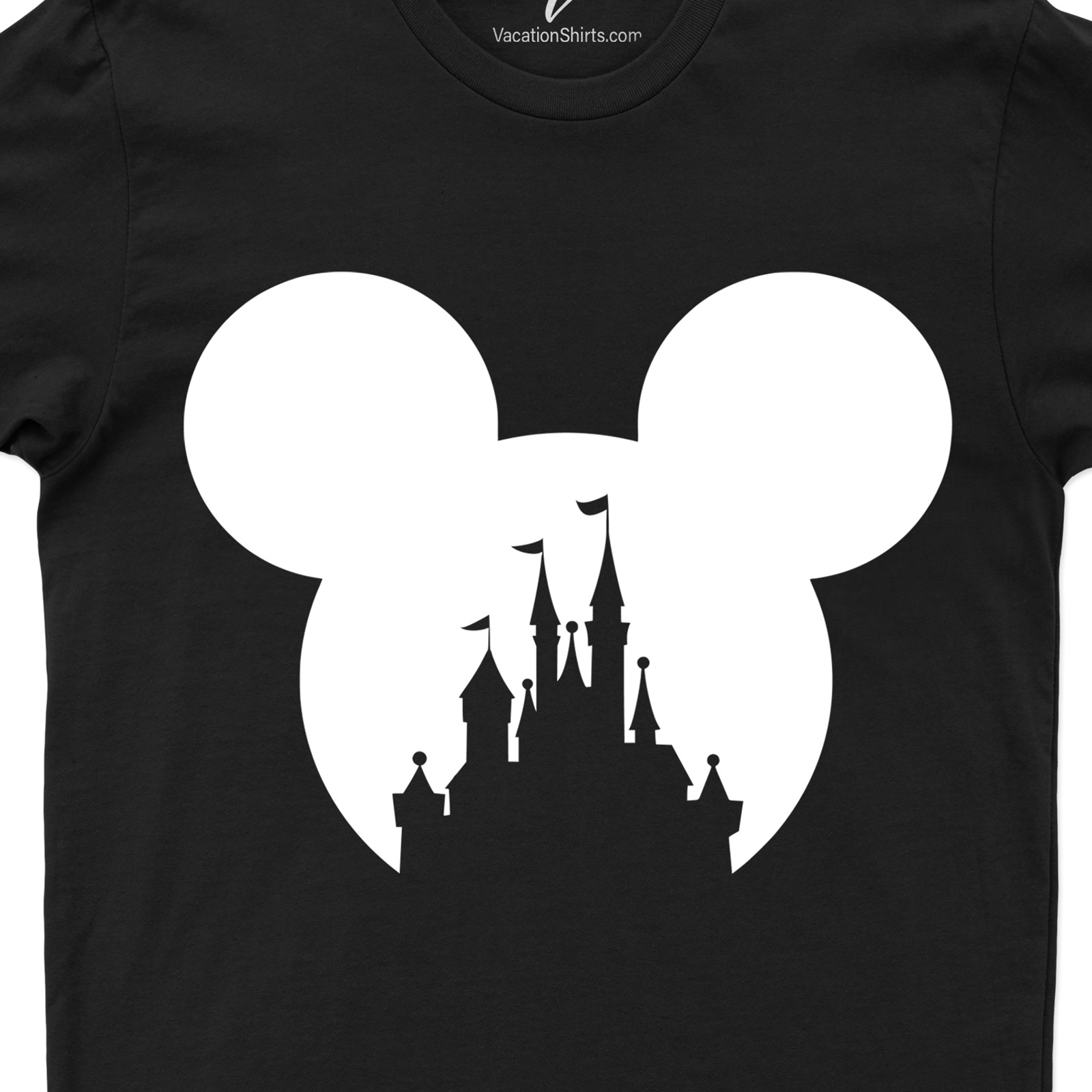 Mickey's Castle Shirt Disney Vacation Shirts Embark on a magical journey with our Mickey's Castle Shirt from VacationShirts.com. Featuring a stunning Mickey silhouette against the iconic Disney Castle, this tee is perfect for any Disney vacation. Personalize it for a unique touch, making it an unforgettable Disney World souvenir. Ideal for the whole family's trip!