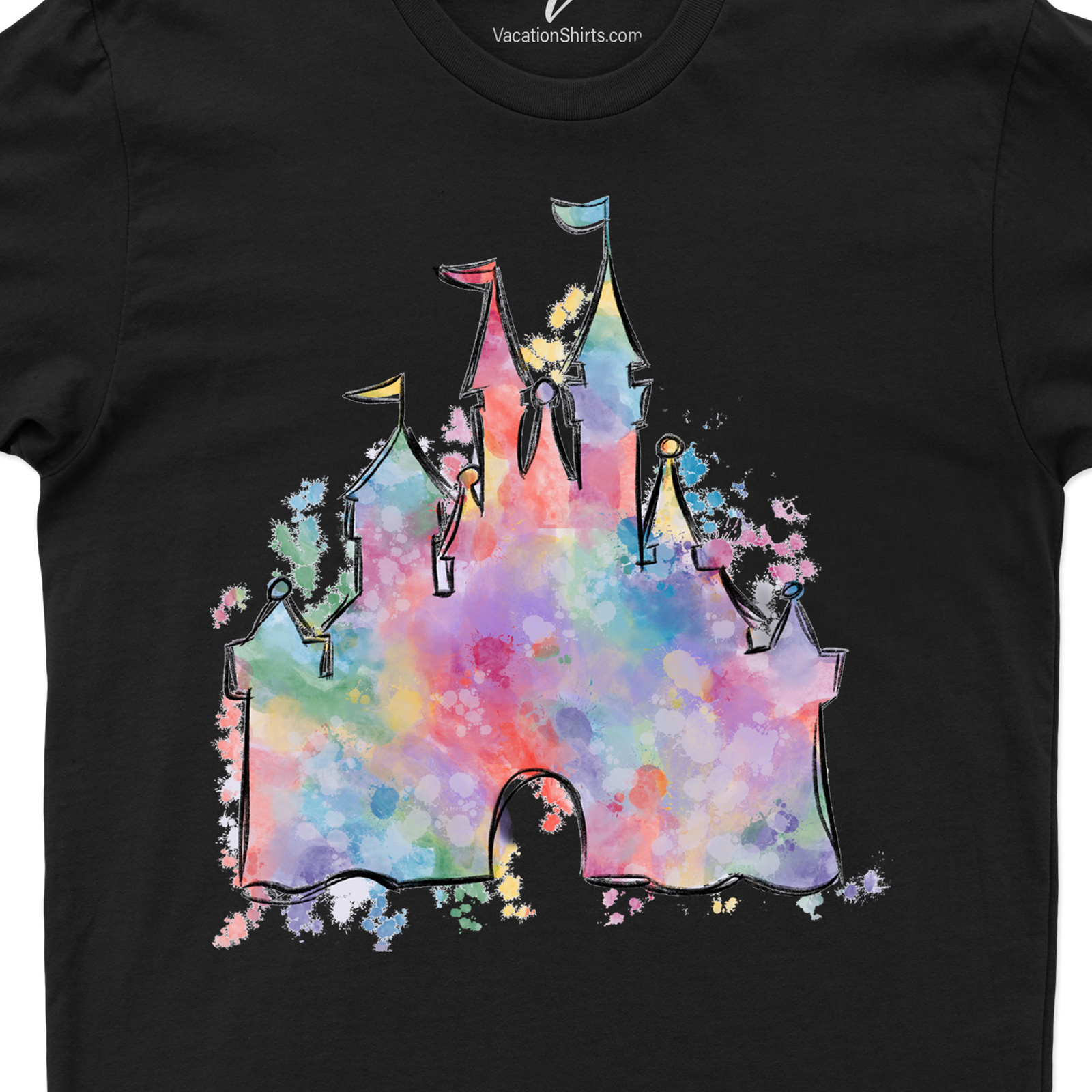 Watercolor Disney Castle Shirt Disney Vacation Shirts Embrace the magic with our Watercolor Disney Castle Shirt, a masterpiece blending enchantment and style. Featuring a stunning watercolor Cinderella Castle, this tee is perfect for Disney Princess fans and theme park adventurers alike. Crafted for comfort, it's your go-to Disney Vacation Tee, capturing the fantasy of Disney World in every thread.