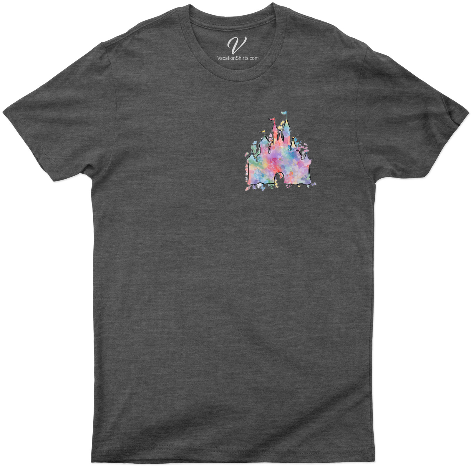 Watercolor Disney Castle Shirt Disney Vacation Shirts Embrace the magic with our Watercolor Disney Castle Shirt, a masterpiece blending enchantment and style. Featuring a stunning watercolor Cinderella Castle, this tee is perfect for Disney Princess fans and theme park adventurers alike. Crafted for comfort, it's your go-to Disney Vacation Tee, capturing the fantasy of Disney World in every thread.