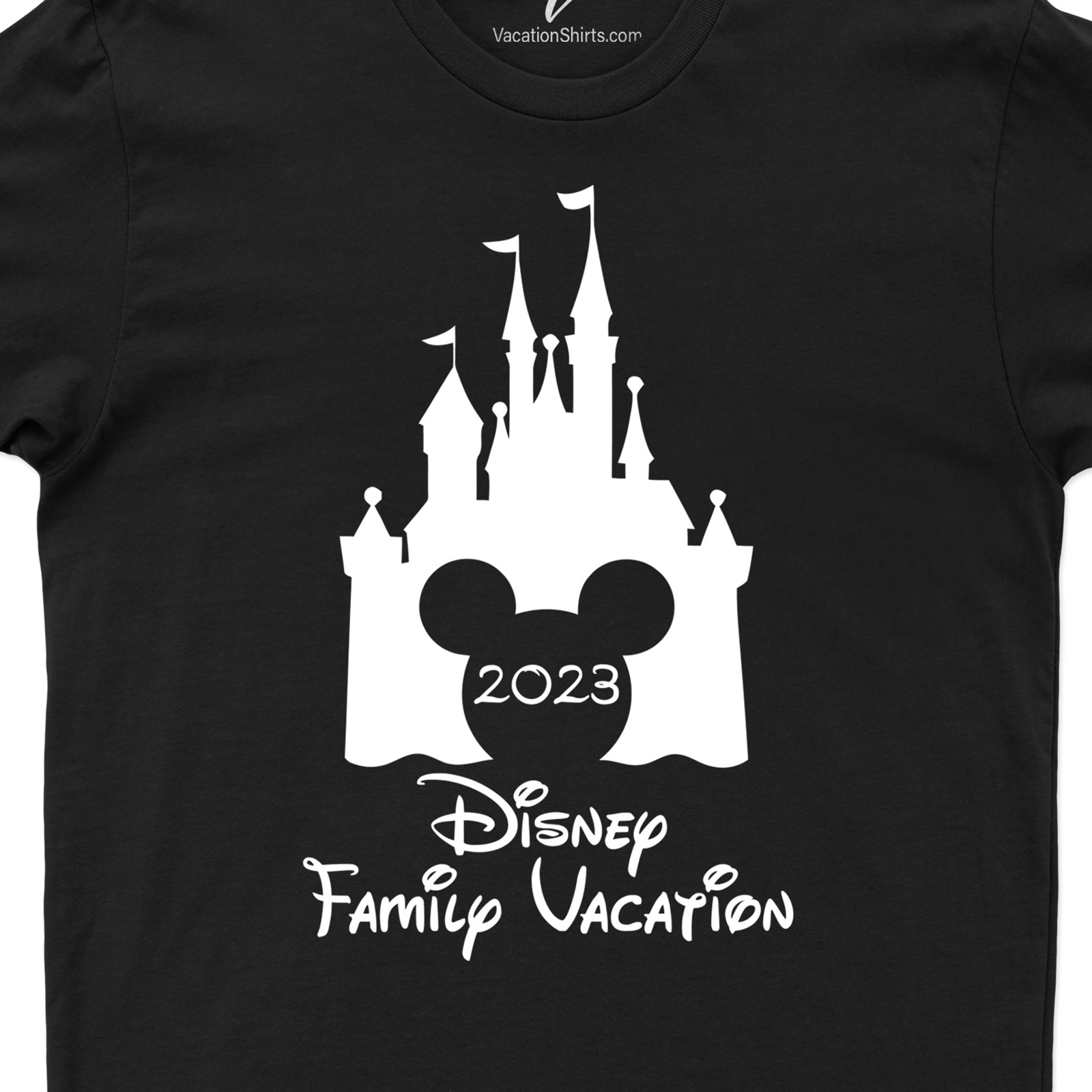 Mickey's Disney Family Vacation Castle Shirt Disney Vacation Shirts Embark on a magical journey with Mickey's Disney Family Vacation Castle Shirt from VacationShirts.com! Perfect for group memories, this custom Disney family top features iconic Mickey Mouse and the enchanting Disney Castle. Personalize for your clan and match in style with our exclusive Disney trip clothing. Make every moment unforgettable!
