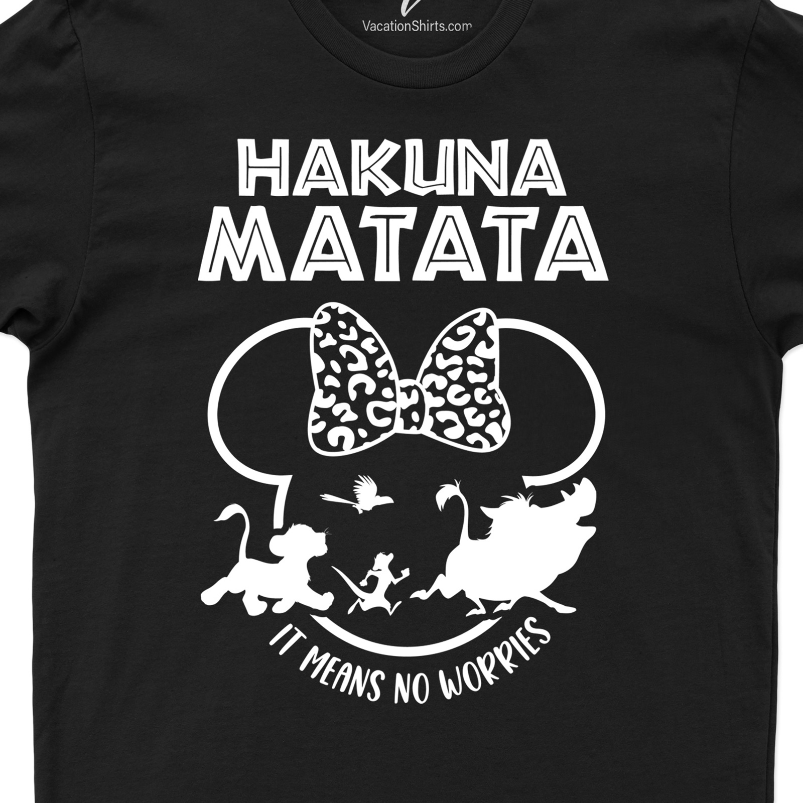 Hakuna Matata Minnie Shirt Disney Vacation Shirts Discover the magic with our Hakuna Matata Minnie Shirt, a perfect blend of Disney's Minnie Mouse and Lion King charm. Ideal for Disney family vacations, this unique Minnie Mouse Hakuna Matata top combines African Safari vibes with Disney theme park flair. Match in style with our enchanting Disney World shirts!