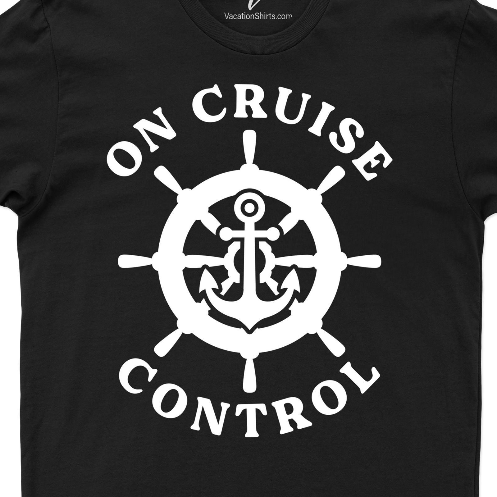 VacationShirts.com: On Cruise Control Tee Cruise Best Sellers Set sail with VacationShirts.com's On Cruise Control Tee! This travel shirt is perfect for your summer vacation, offering a taste of tropical bliss. Ideal for beach vacations, cruise vacations, or simply flaunting your nautical style. Get your Cruise Control Tee today!