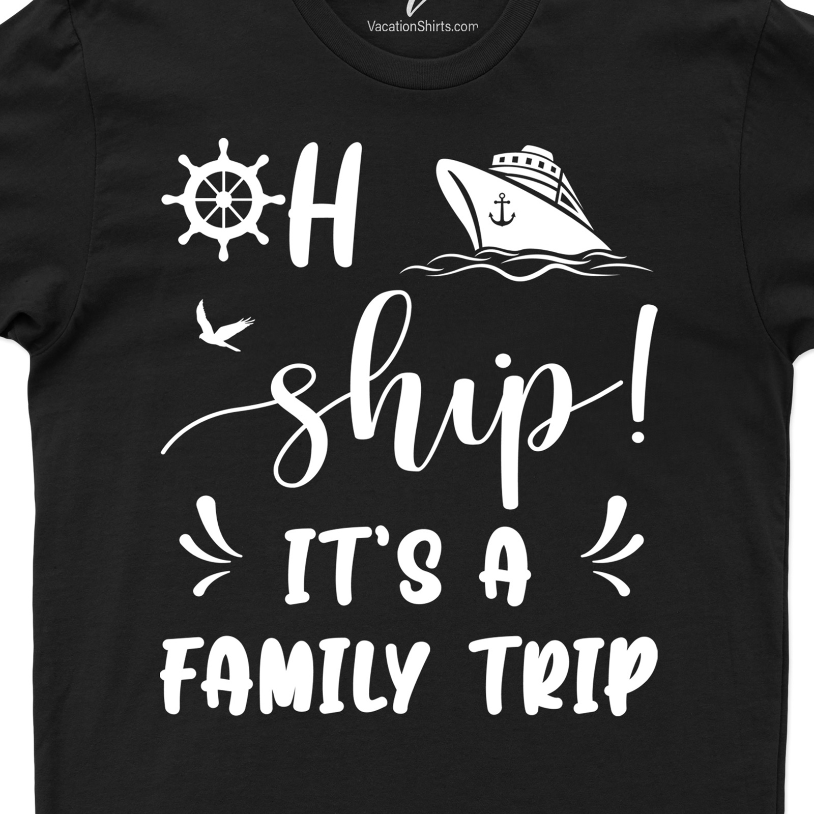 Oh Ship Family Trip Cruise Cruise Vacation T-Shirt Cruise Best Sellers Get ready to sail with our Oh Ship! Unique Family Cruise Trip Tee. This custom cruise t-shirt is the perfect family vacation shirt. It's a must-have cruise wear for families who love matching family cruise shirts. Stand out with our unique family tees!