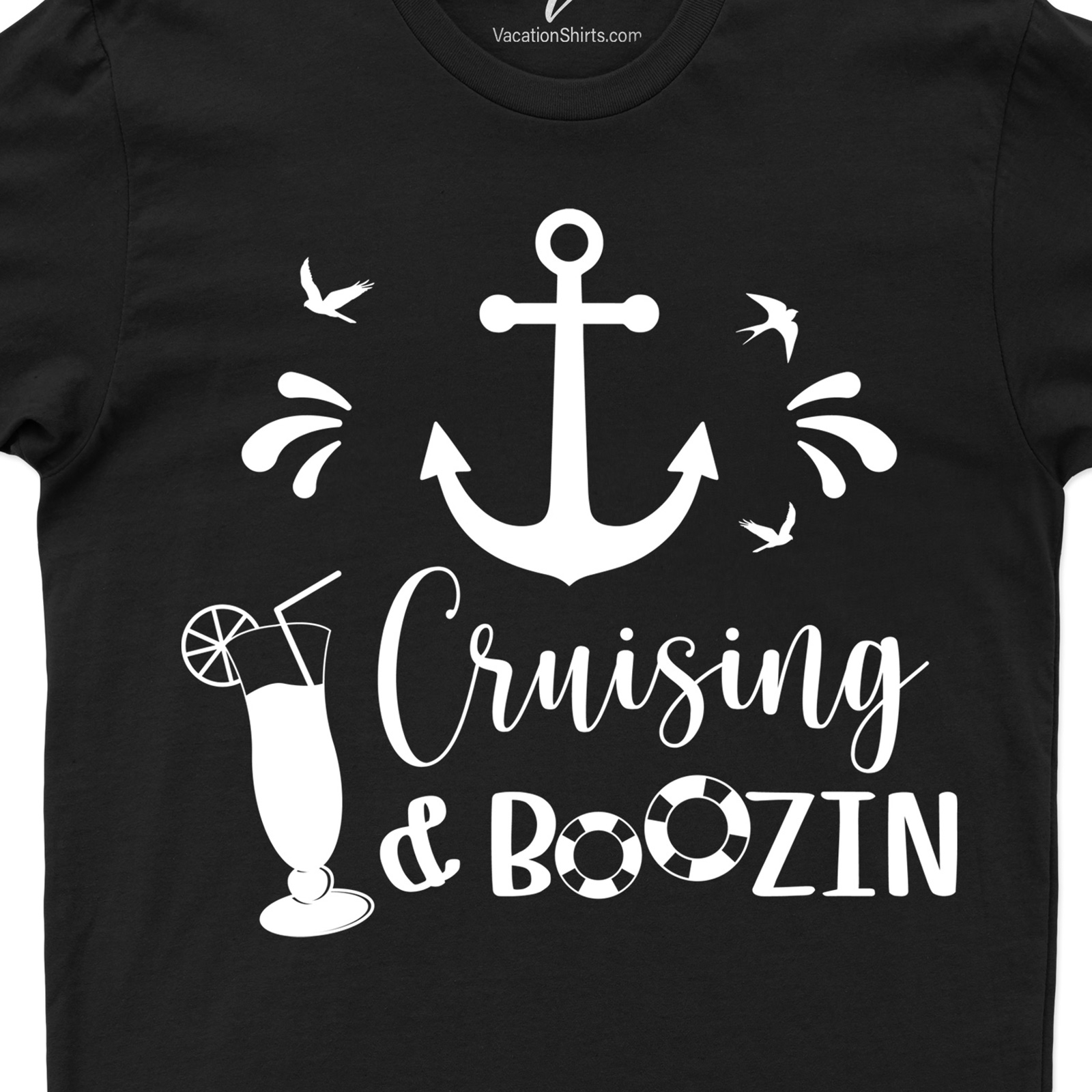 Booze Cruise Vacation Tee - Fun & Stylish! Cruise Best Sellers Experience the ultimate fun with our Booze Cruise Vacation T-Shirt! This stylish cruise t-shirt is your perfect party boat outfit. Be the life of the cruise ship with this vacation drinking t-shirt, a must-have piece of summer vacation apparel and cruise vacation gear.
