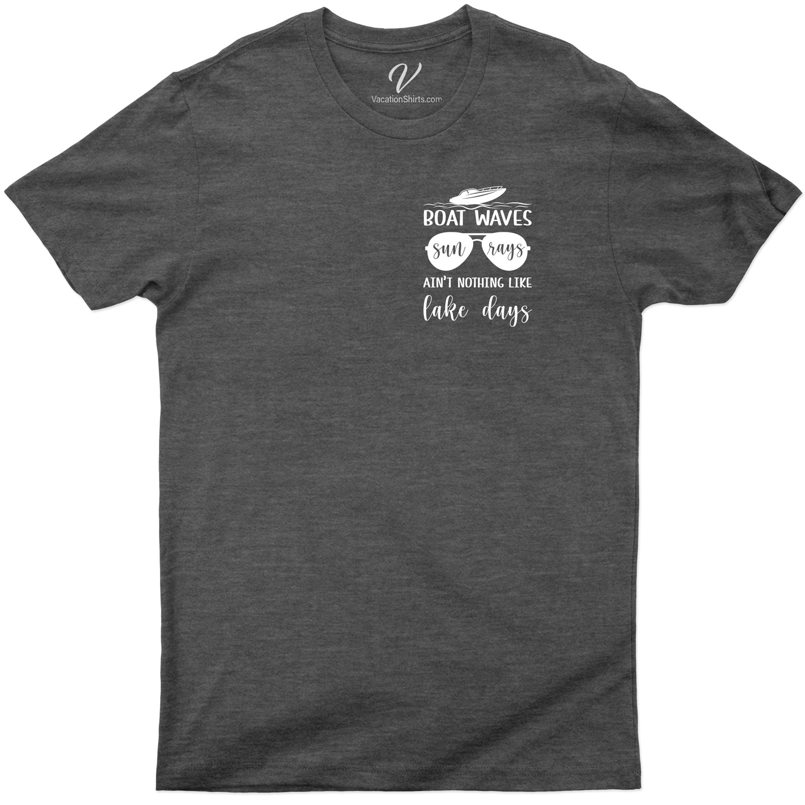 Sun Rays & Boat Waves Vacation Tee Cruise Vacation Shirts Experience the thrill of summer with our Sun Rays & Boat Waves Vacation Tee! This nautical T-shirt design, part of our sun and sea clothing collection, is the perfect beach vacation apparel. Get lost in ocean wave T-shirts, only with our tropical vacation tees!
