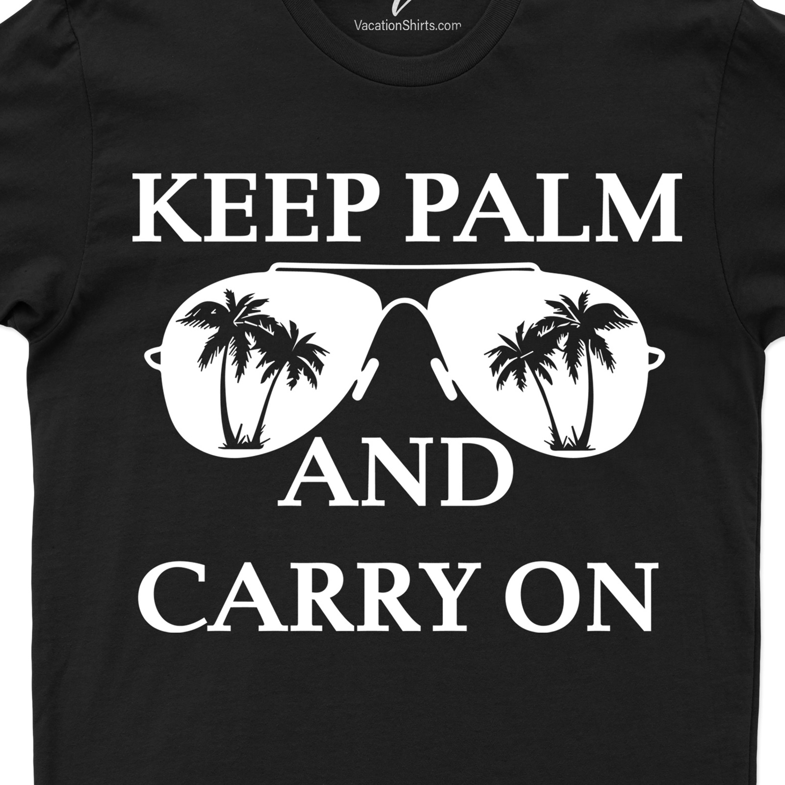 Keep Palm and Carry On Shirt Beach Vacation Shirts Shop Keep Palm and Carry On Shirts - Trendy and Comfortable |Free Shipping