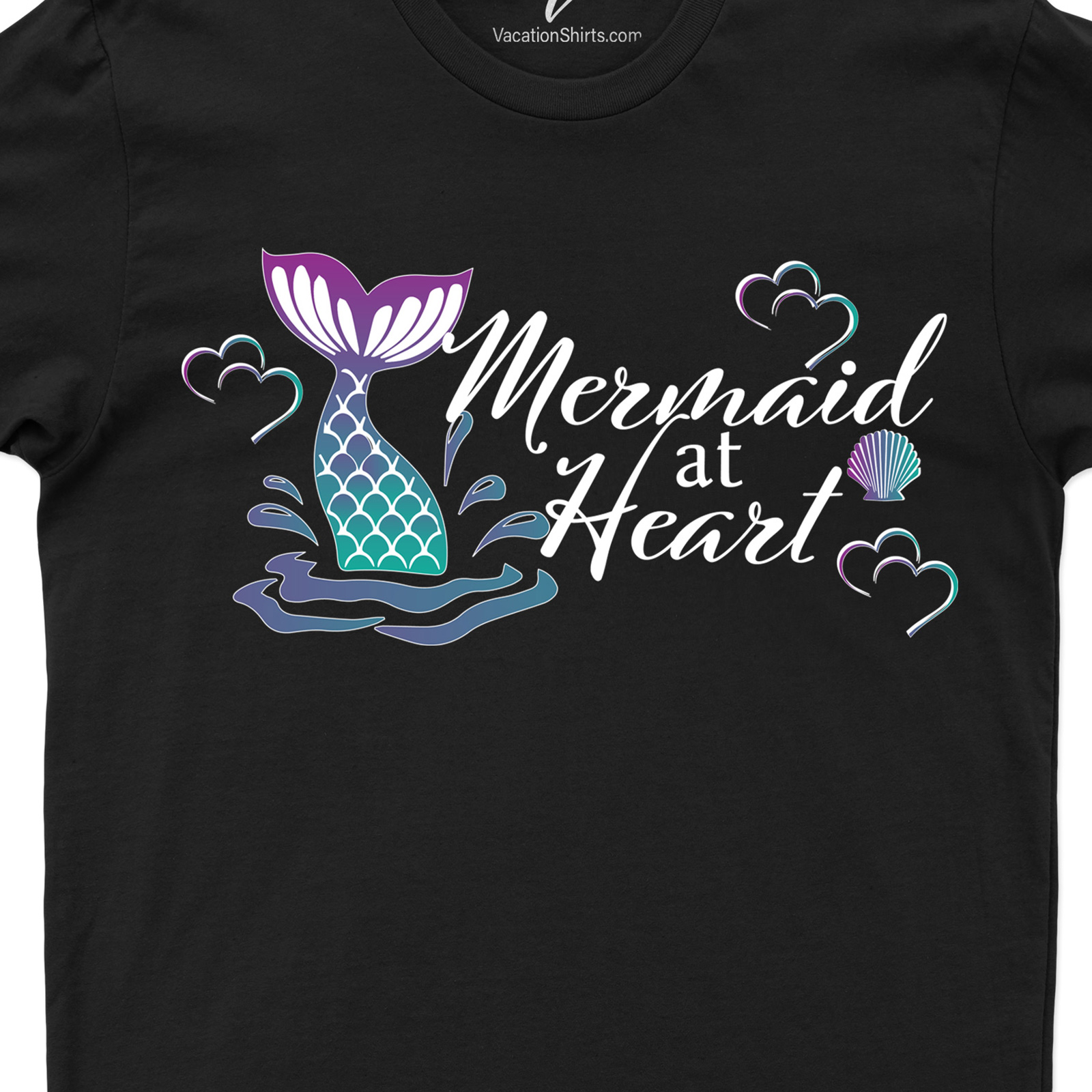 Mermaid at Heart Shirt Beach Vacation Shirts Shop the Best Mermaid at Heart Shirts Online - Dive into Style with Our Collection