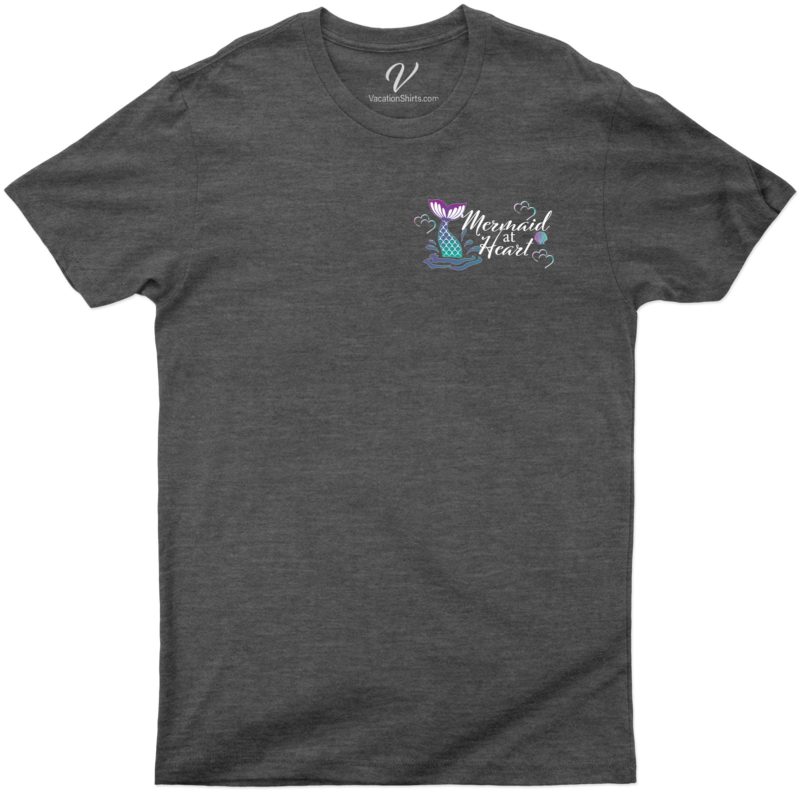 Mermaid at Heart Shirt Beach Vacation Shirts Shop the Best Mermaid at Heart Shirts Online - Dive into Style with Our Collection