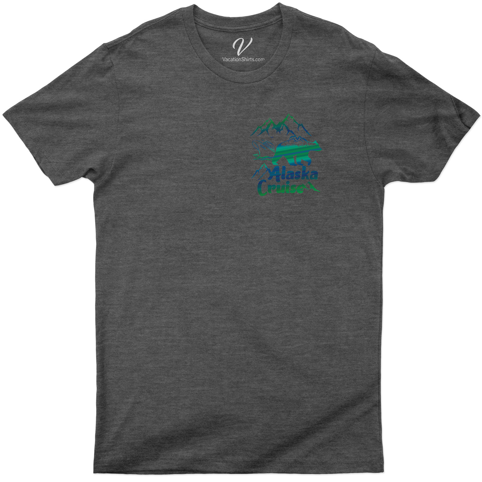 Alaska Cruise Mountains Vacation Tee Alaska Vacation Shirts Explore the Majestic Mountains of Alaska on a Cruise Vacation |Shop Our Alaska Cruise Mountains Tee Now