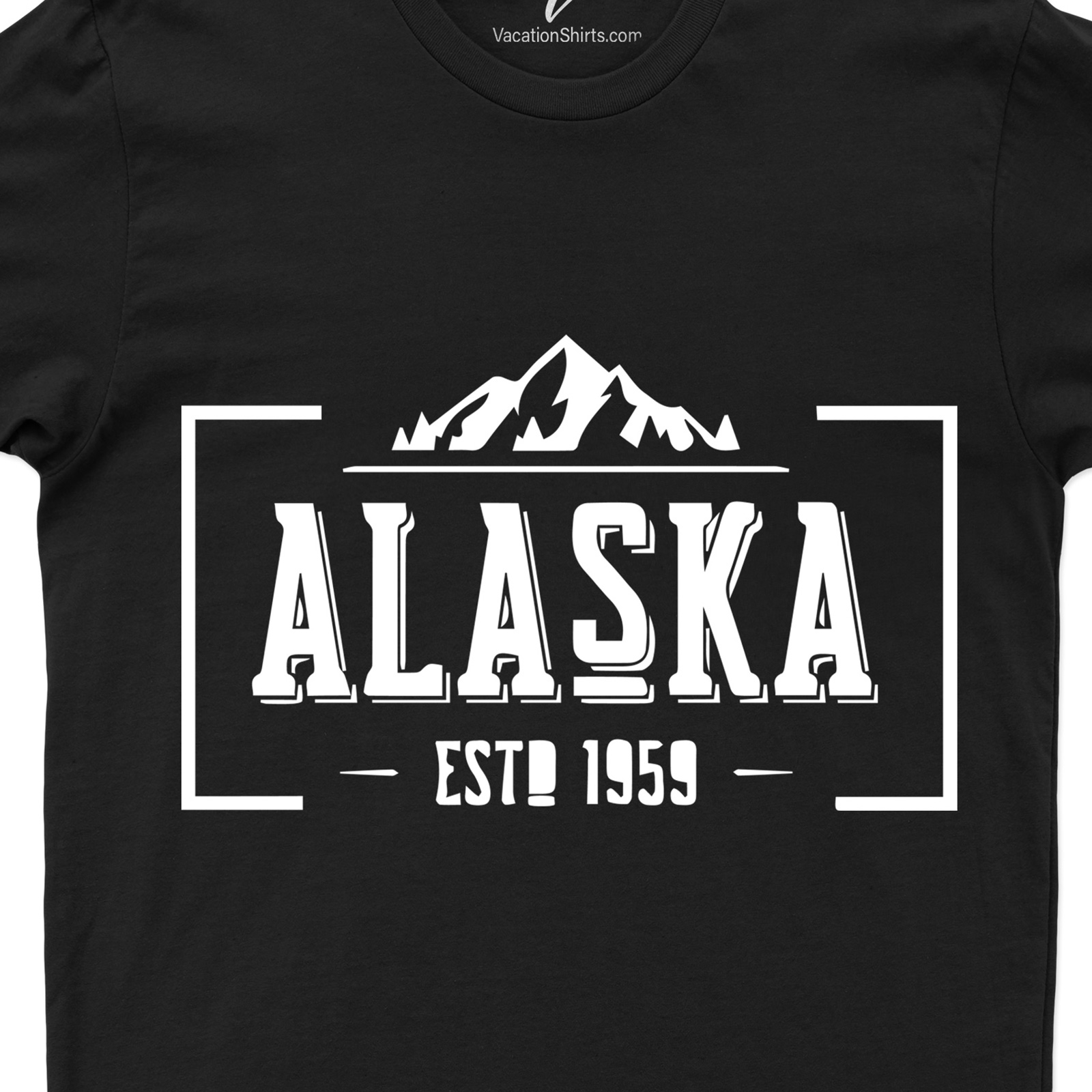 Alaska Retro Font Tee Alaska Vacation Shirts Shop the Best Alaska Retro Font Tee Online - Get Yours Today!