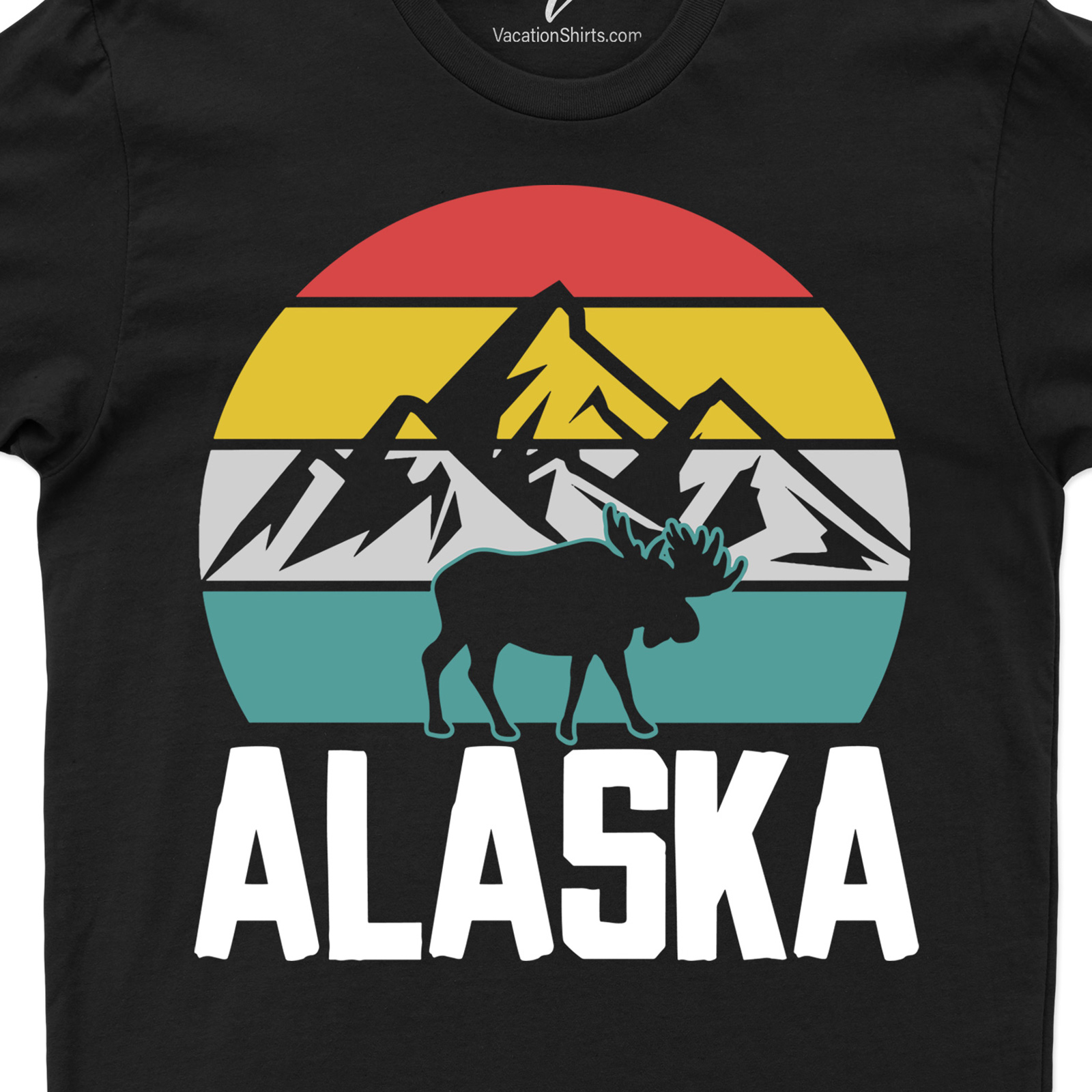 Alaska Mountains Moose Tee Alaska Vacation Shirts Shop the Best Alaska Mountains Moose Tee Online |Free Shipping Available