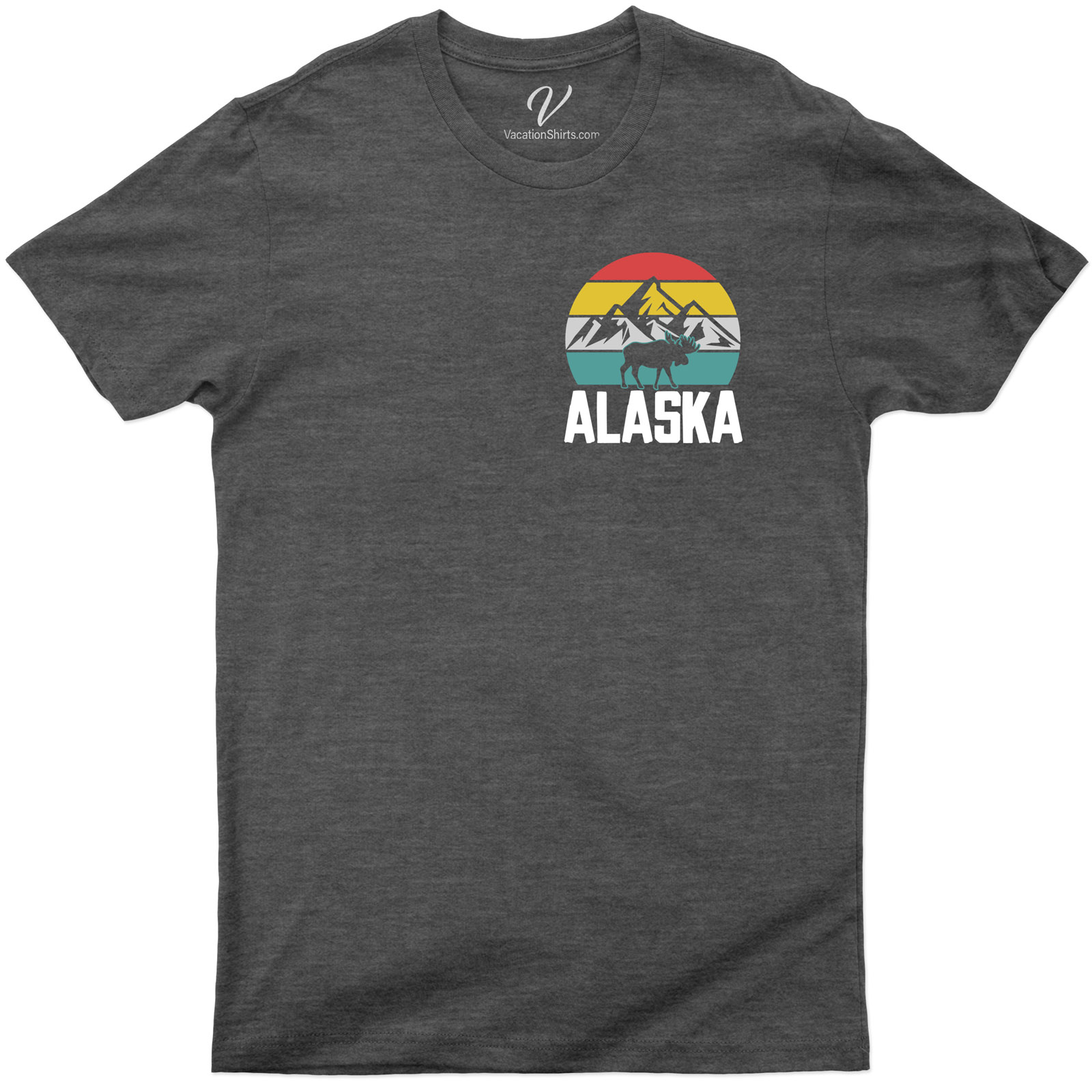 Alaska Mountains Moose Tee Alaska Vacation Shirts Shop the Best Alaska Mountains Moose Tee Online |Free Shipping Available