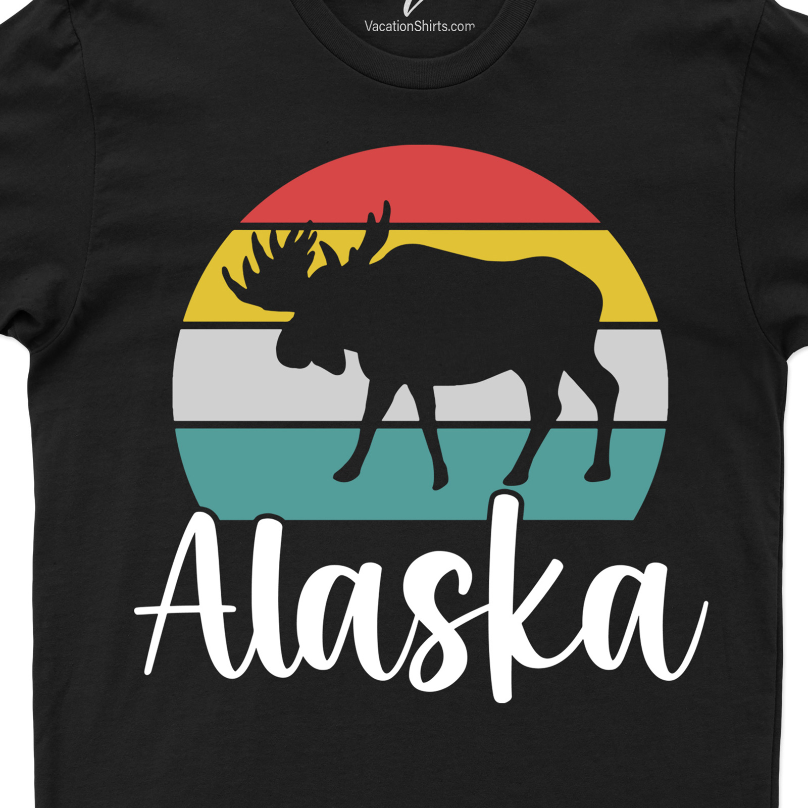 Alaska Moose Calligraphy Tee Alaska Vacation Shirts Shop the Best Alaska Moose Calligraphy Tee |Unique and Stylish Designs |Free Shipping Available