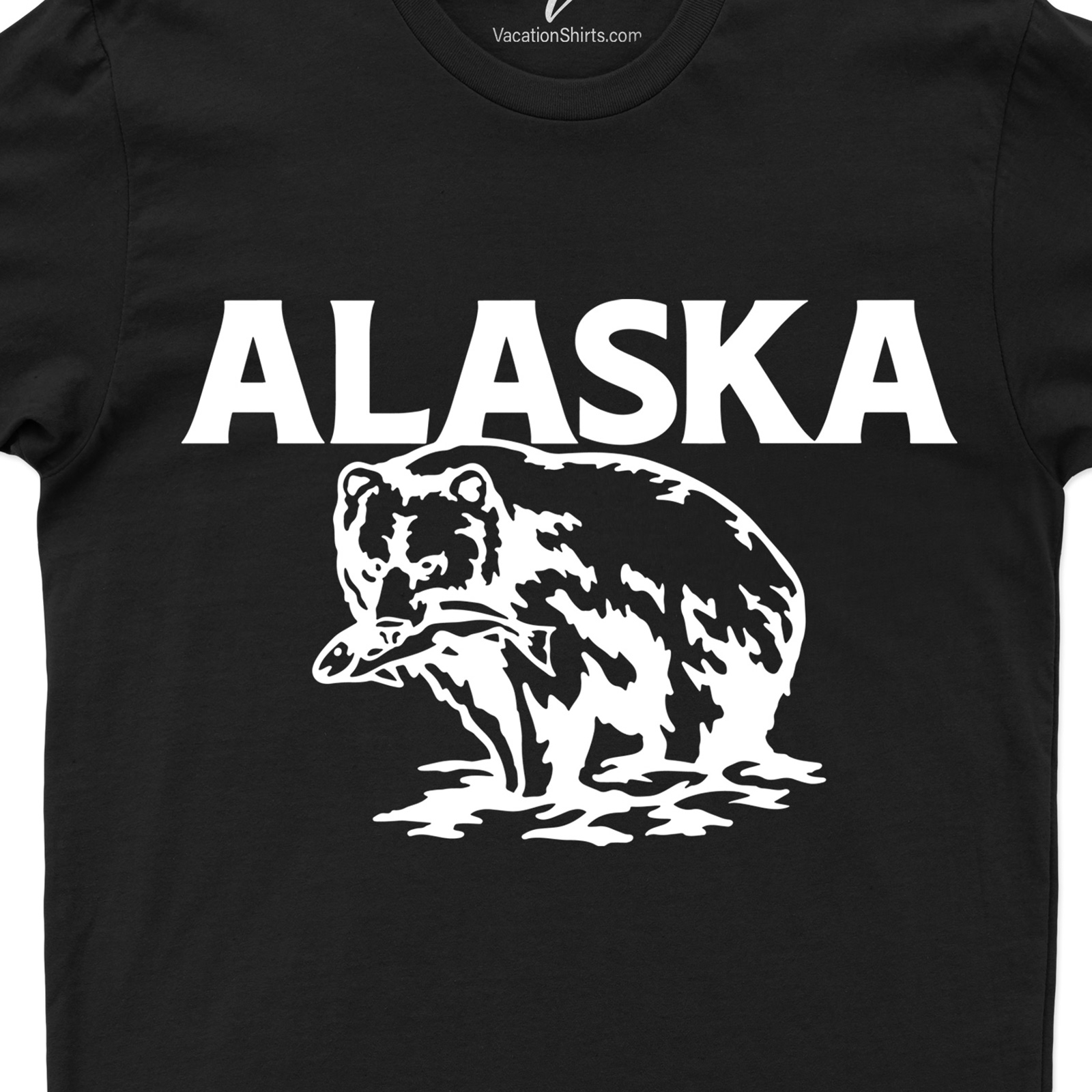Alaska Bear Fish Tee Alaska Vacation Shirts Shop the Best Alaska Bear Fish Tee Online |Free Shipping Available